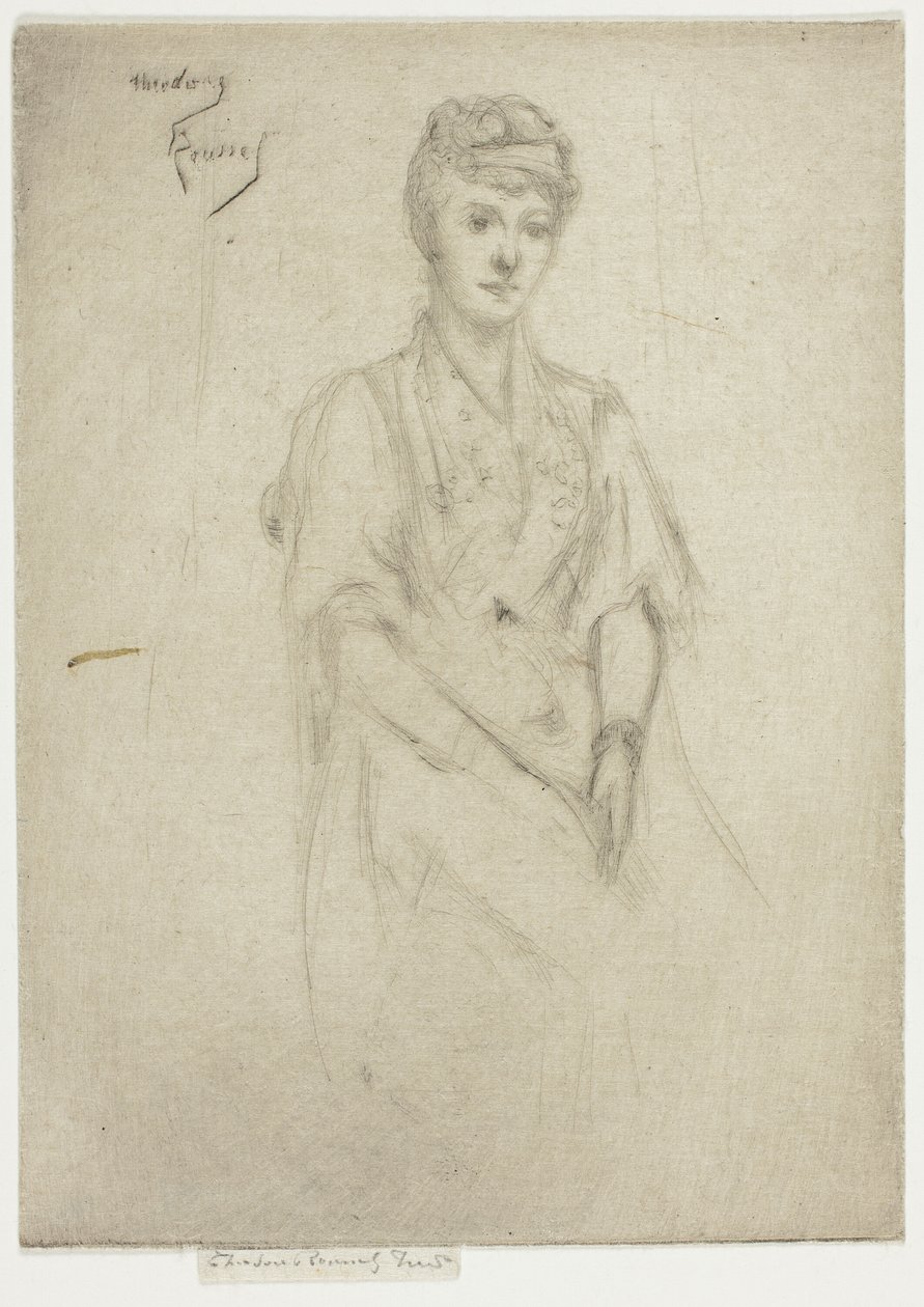 Portrait de Mme Cyprian Williams en costume de fantaisie - Theodore Roussel