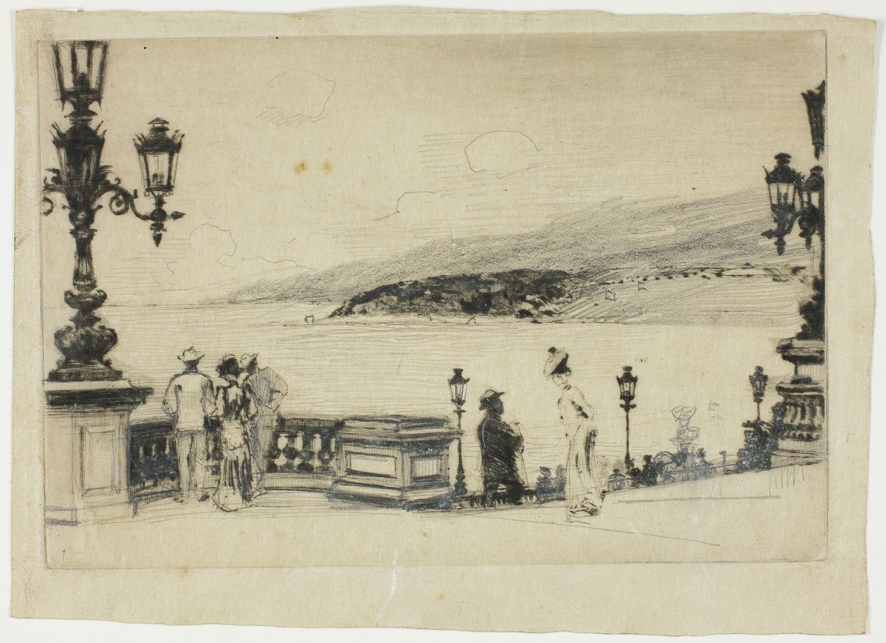 Étude pour La Terrasse, Monte Carlo - Theodore Roussel
