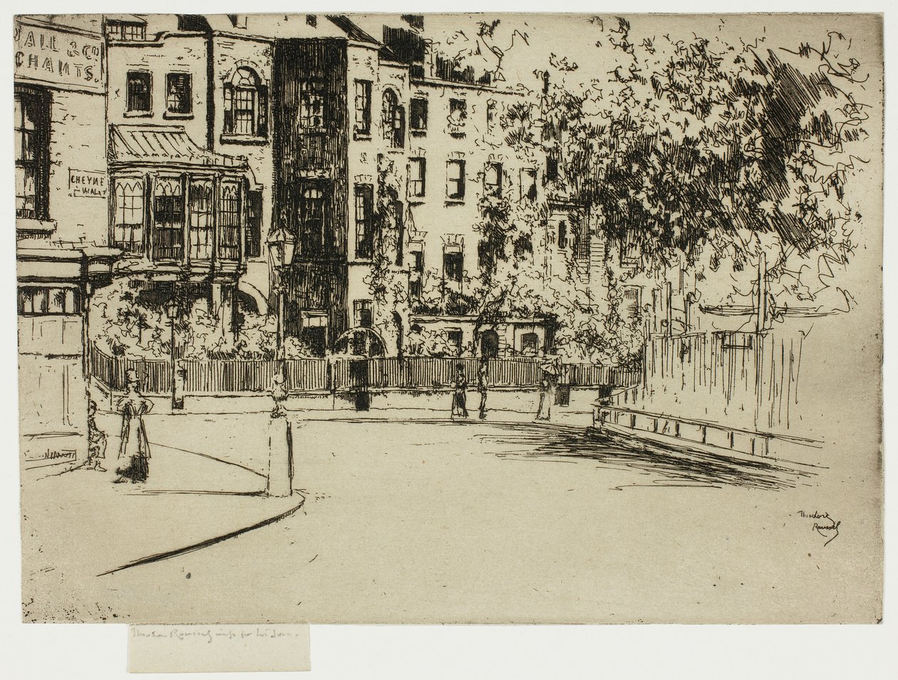 Le coin de Cheyne Walk, Chelsea - Theodore Roussel