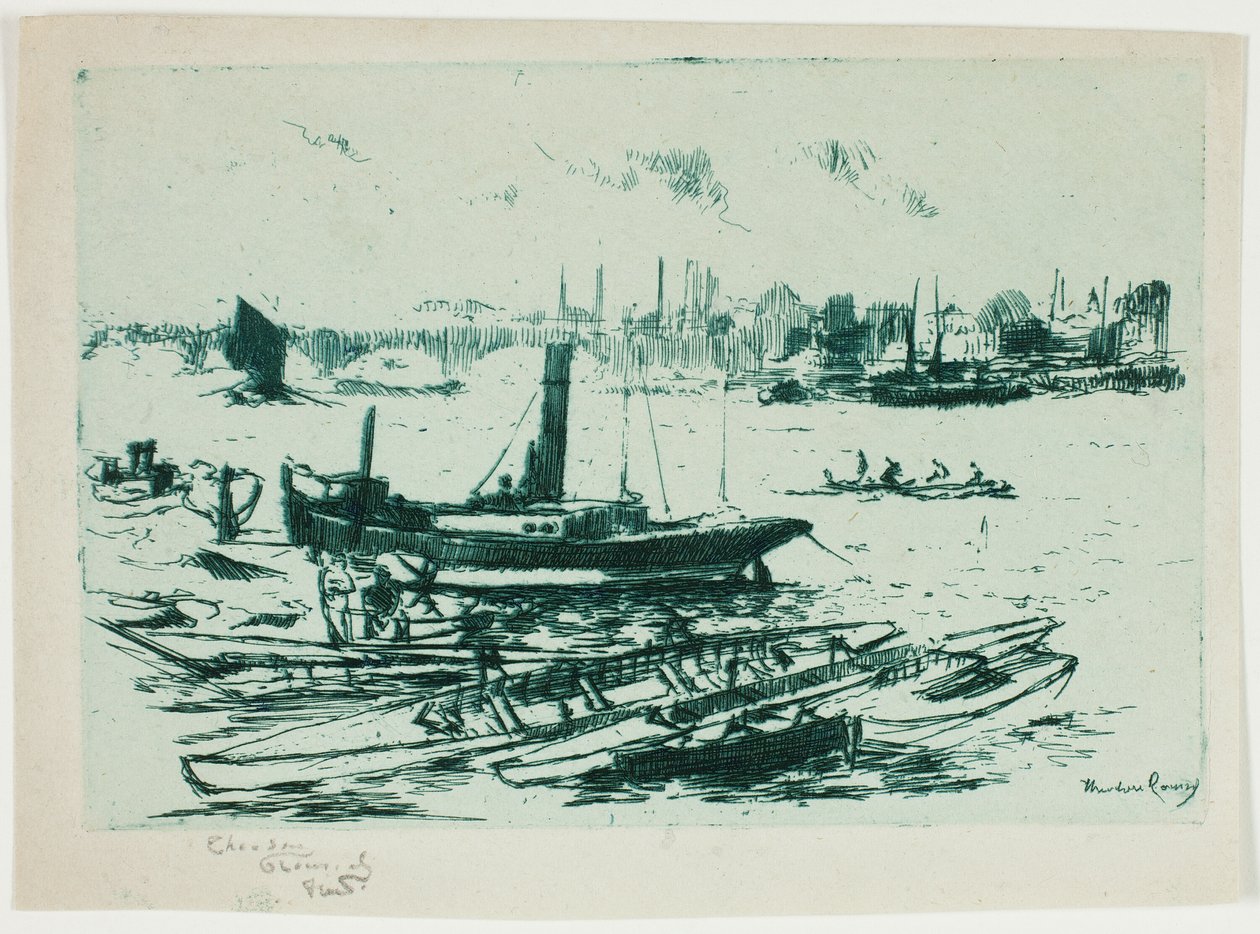 Le bateau à vapeur, Chelsea Embankment - Theodore Roussel