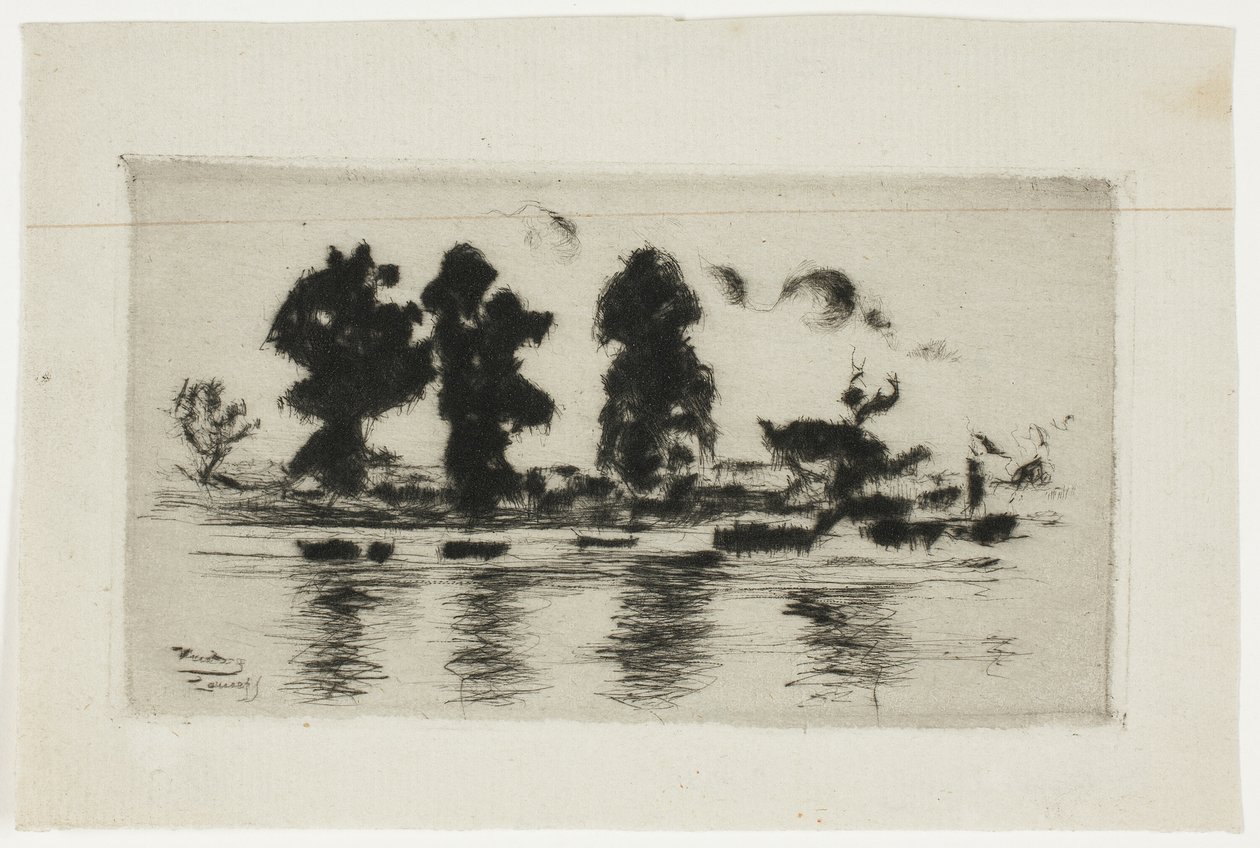 La Tamise, soir - Theodore Roussel