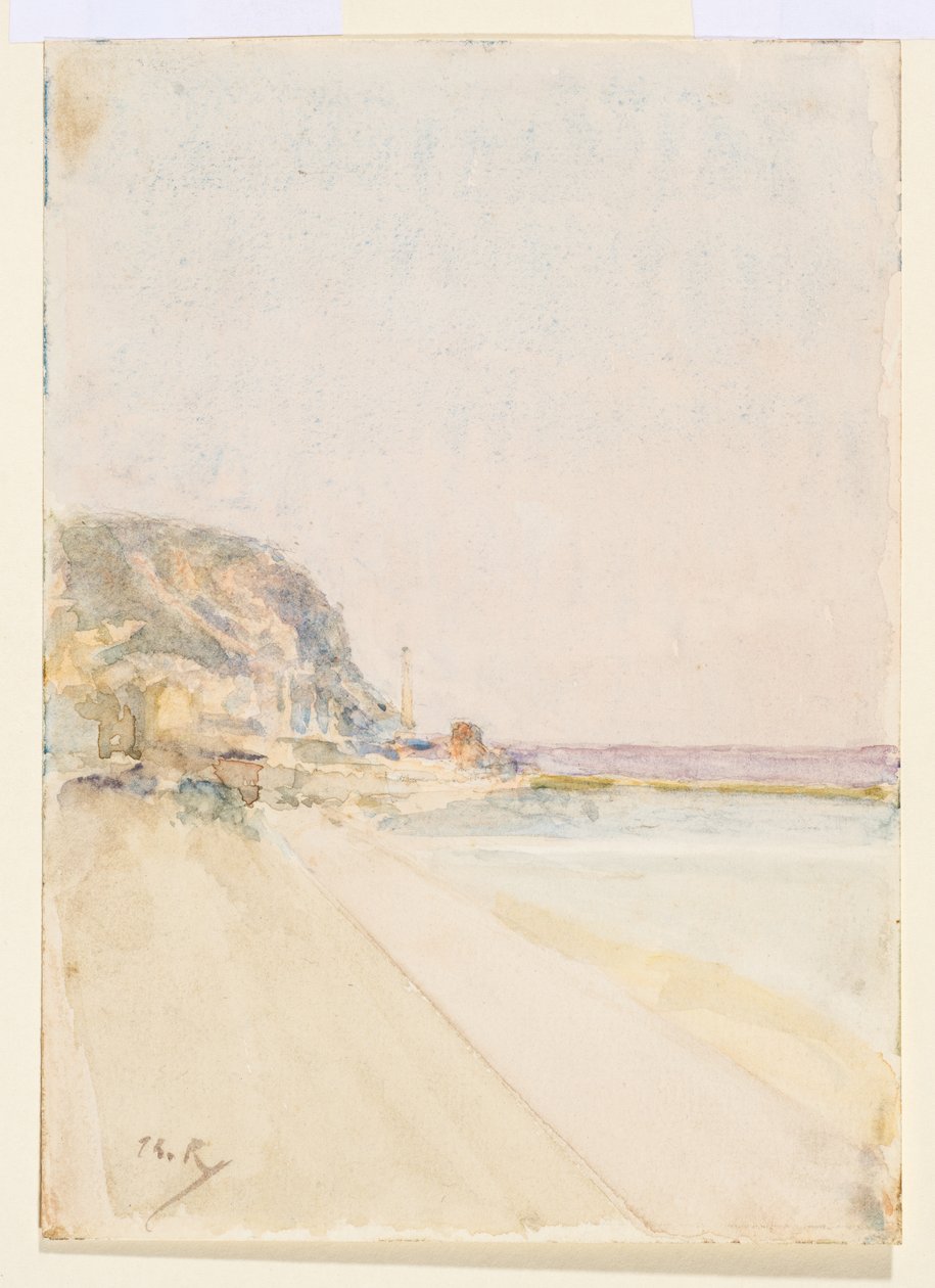 Vue de East Cliff, Hastings, avant 1900 - Theodore Roussel