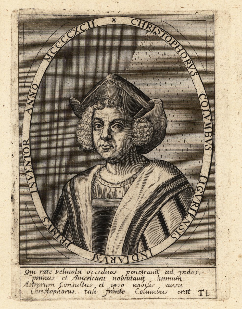 Christophe Colomb, explorateur et colonisateur italien - Theodore de Bry