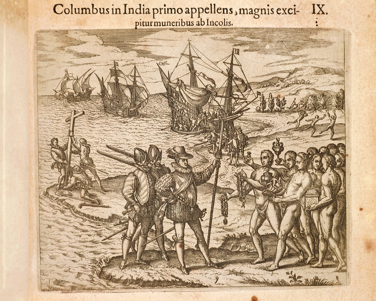 Christophe Colomb débarquant sur l