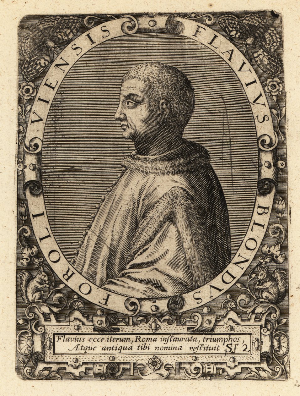 Flavio Biondo, historien italien - Theodore de Bry