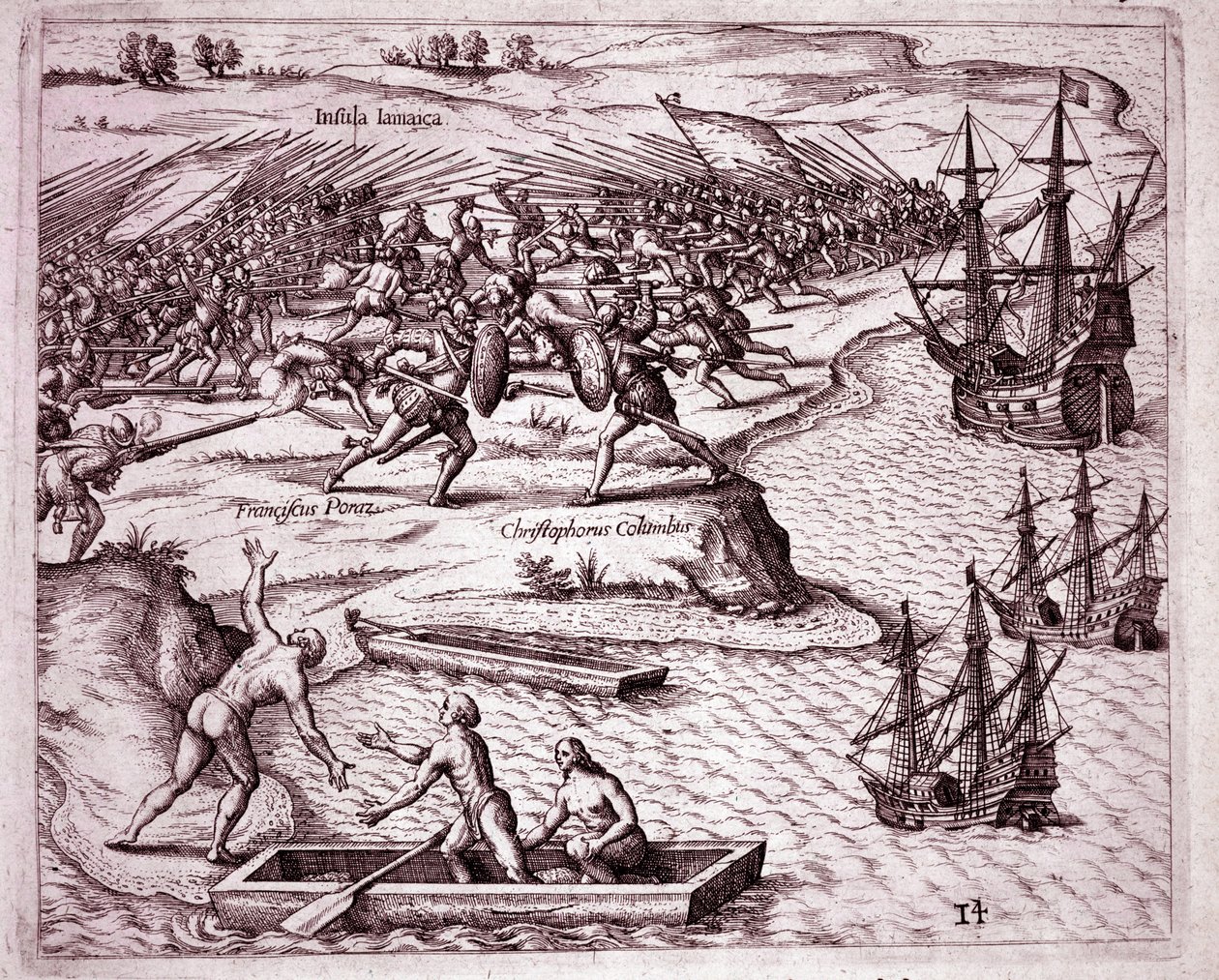 Quatrième voyage de Christophe Colomb sur l'île de la