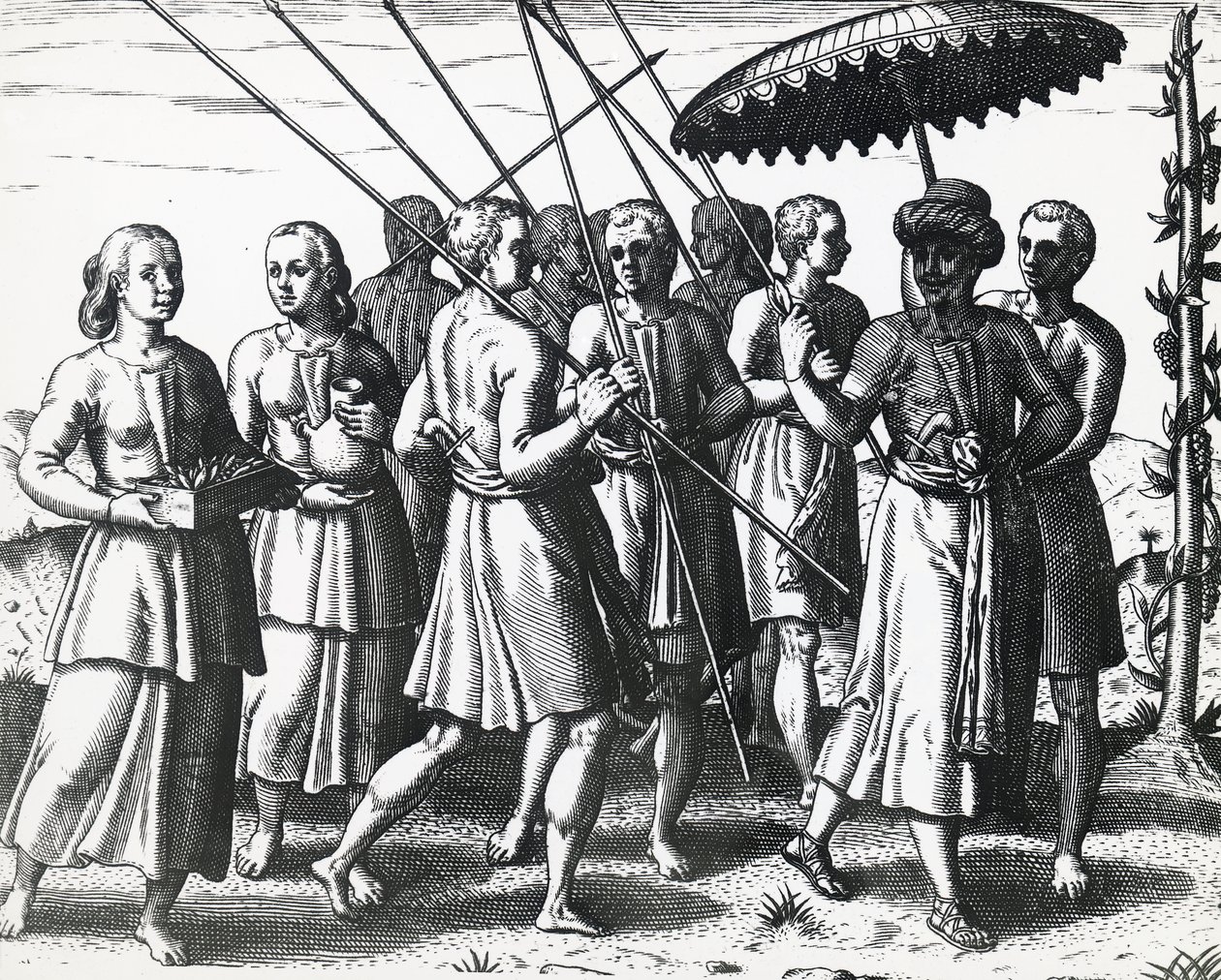 Habitants de Sumatra, par Theodor de Bry, gravure - Theodore de Bry