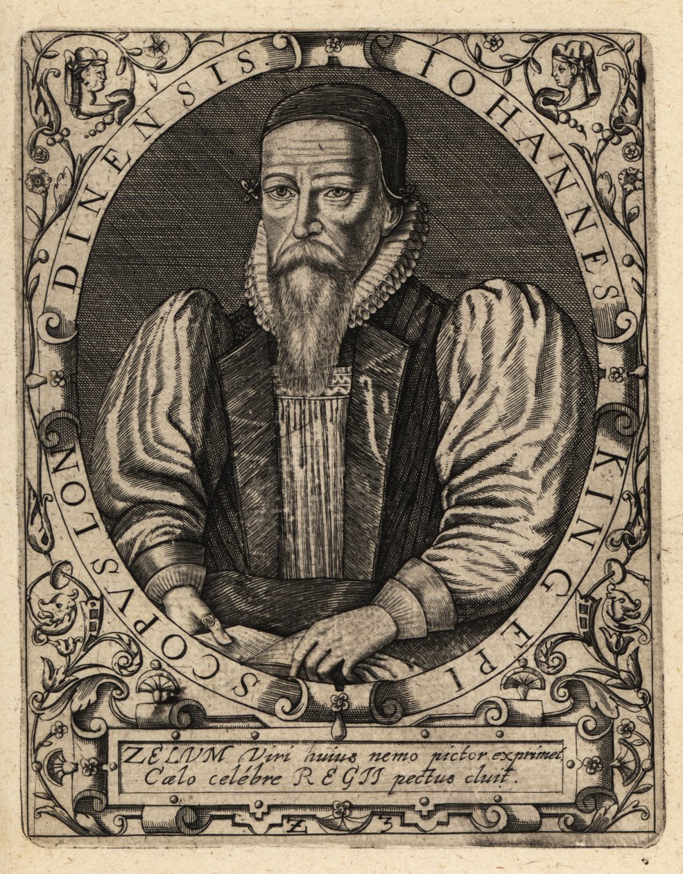 John King, mort en 1621, évêque de Londres - Theodore de Bry