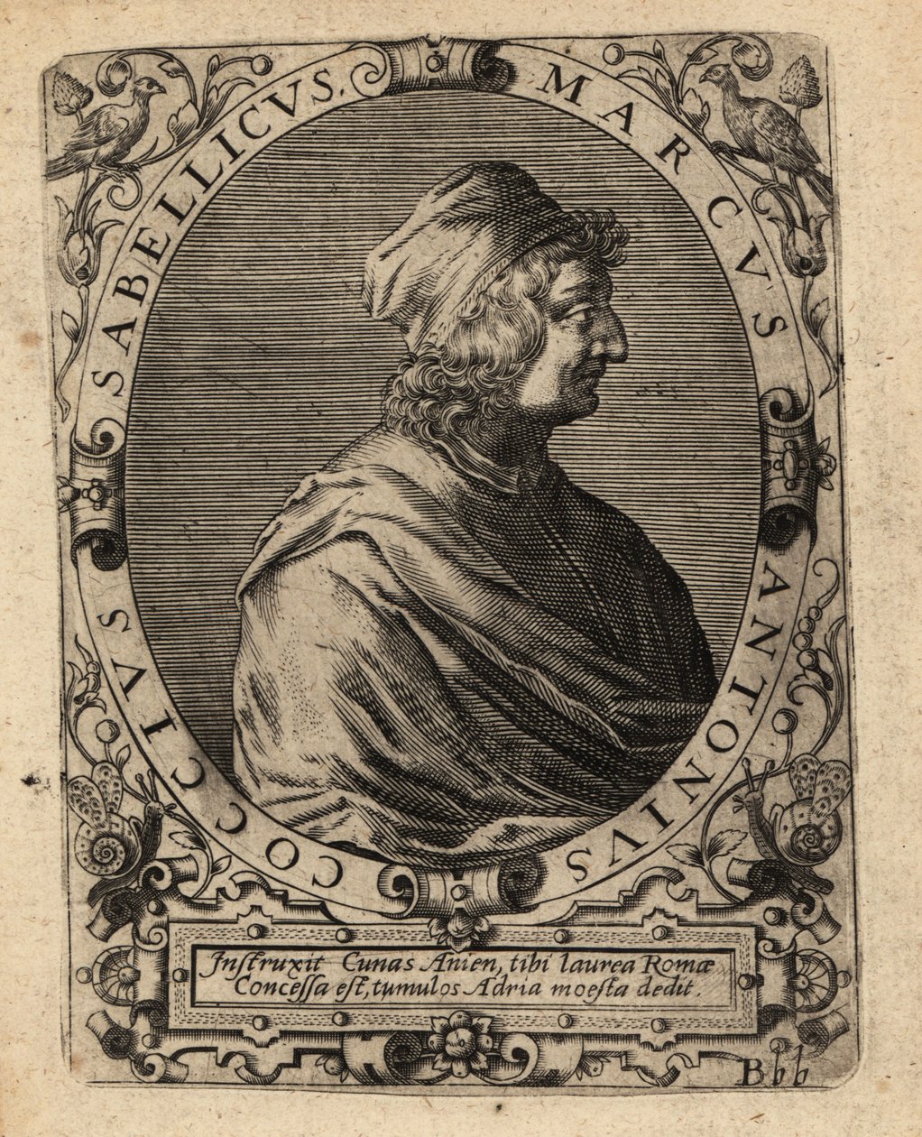 Marcus Antonius Coccius Sabellicus, érudit italien - Theodore de Bry