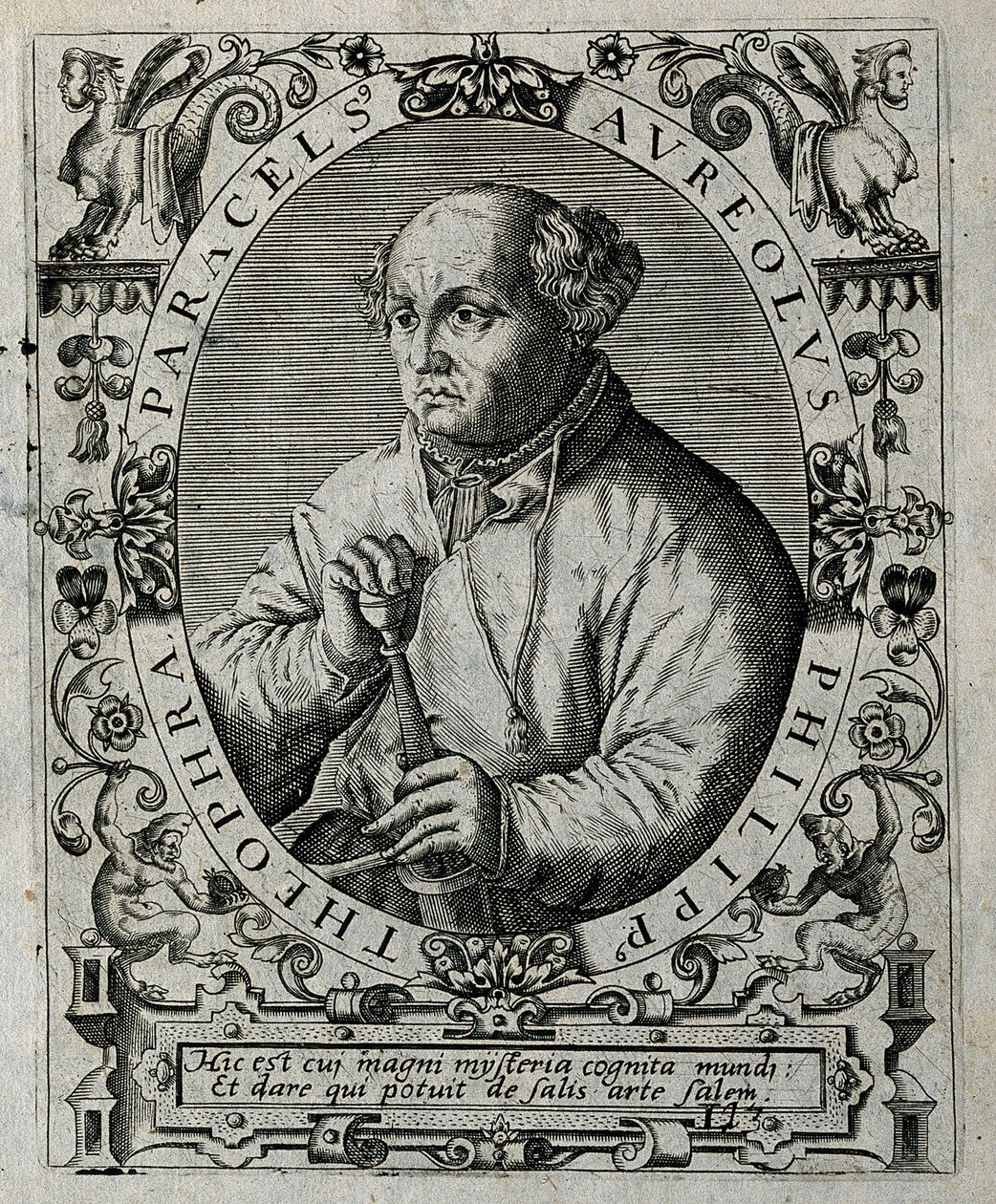 Philippus Theophrastus Aureolus Bombastus von Hohenheim Paracelsus, 1645 - Theodore de Bry