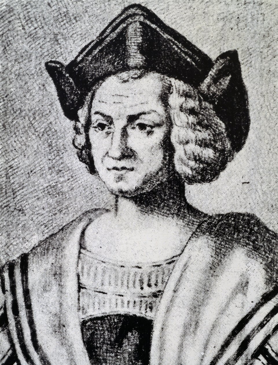 Portrait de Christophe Colomb, gravure par Theodore de Bry - Theodore de Bry