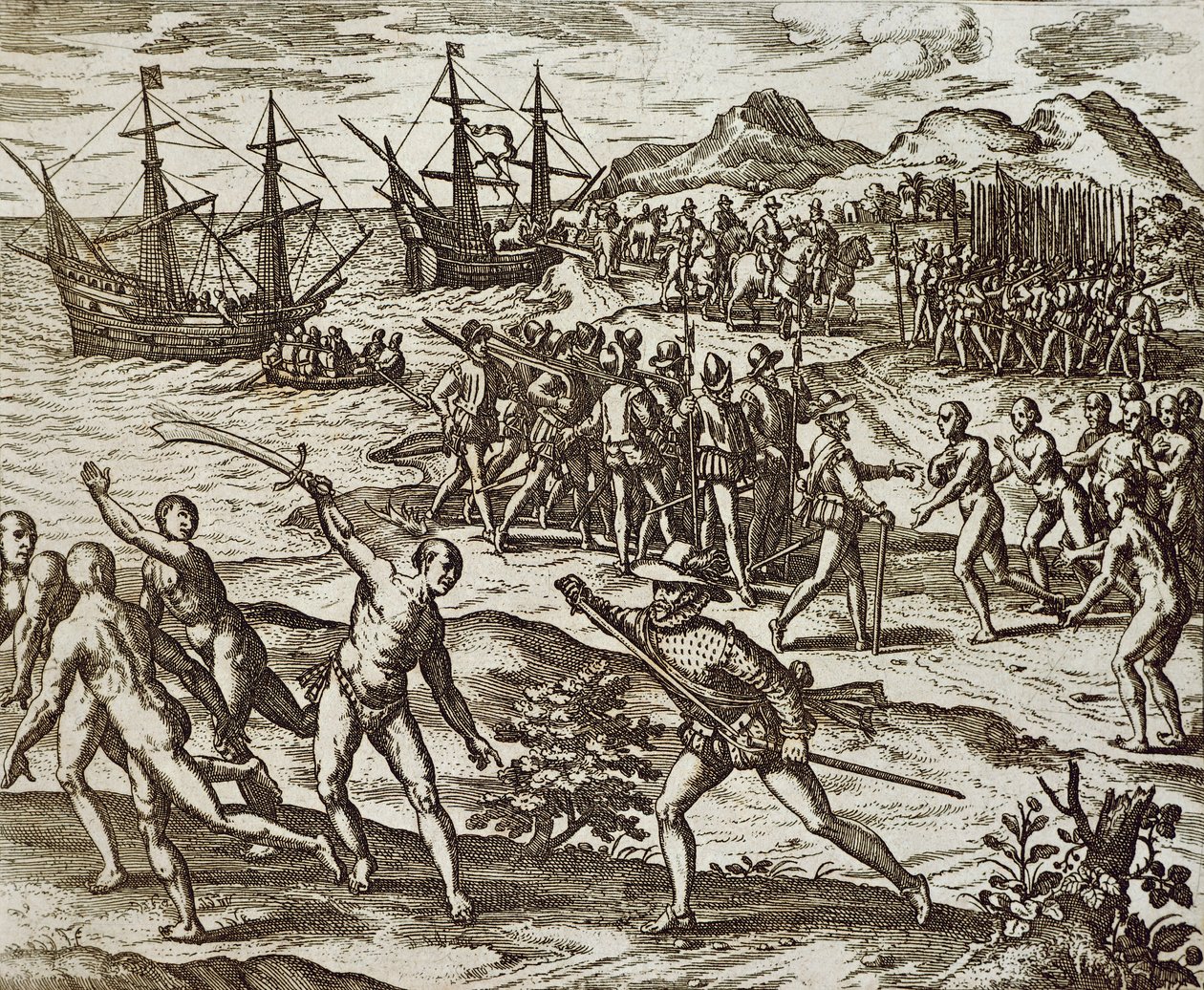 Les Espagnols en Amérique - Theodore de Bry