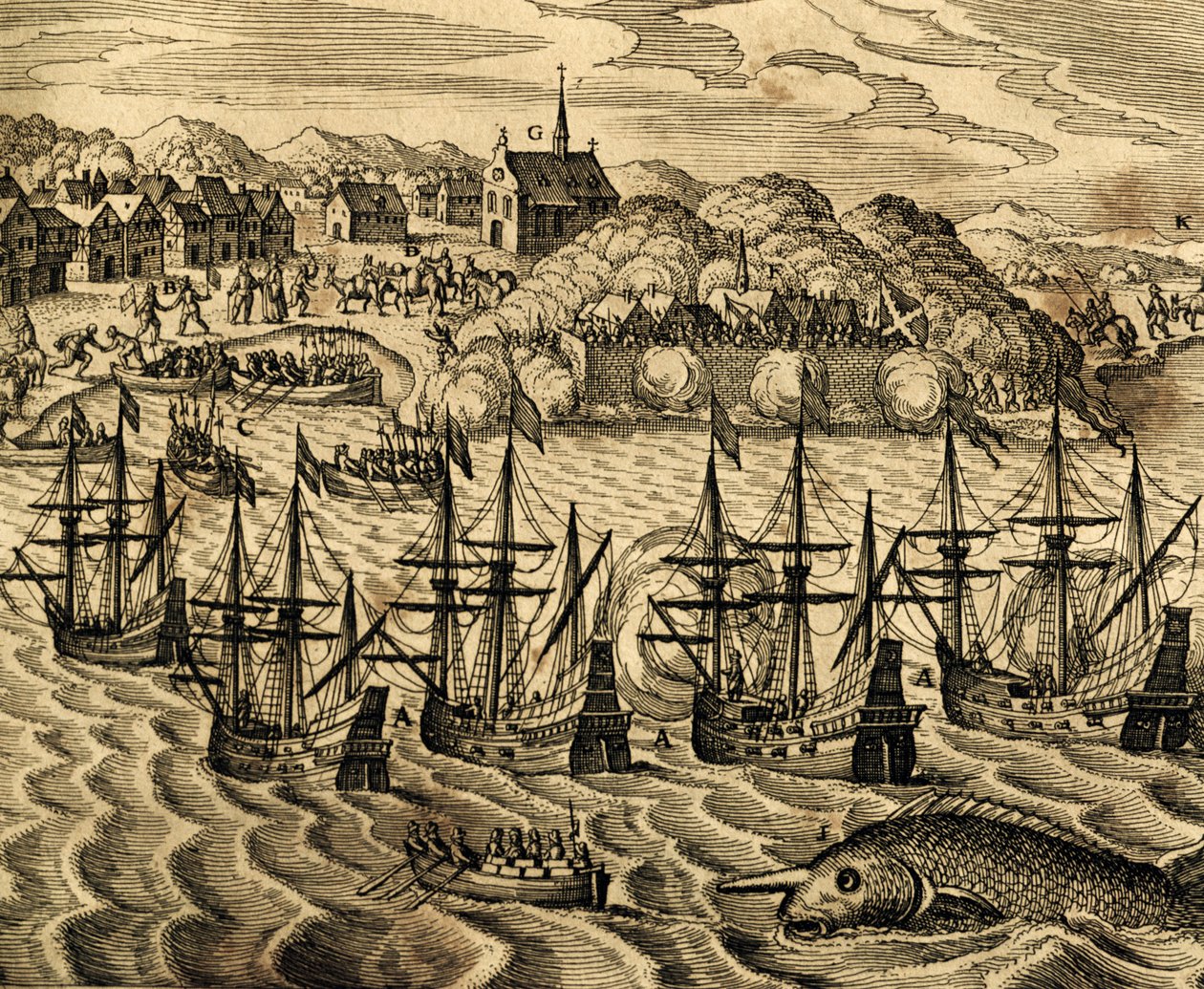 Vue du port d