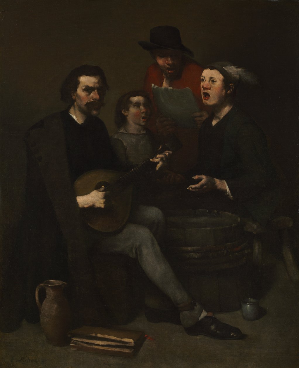 Chanteurs | Theodule Ribot | Estampe d'art