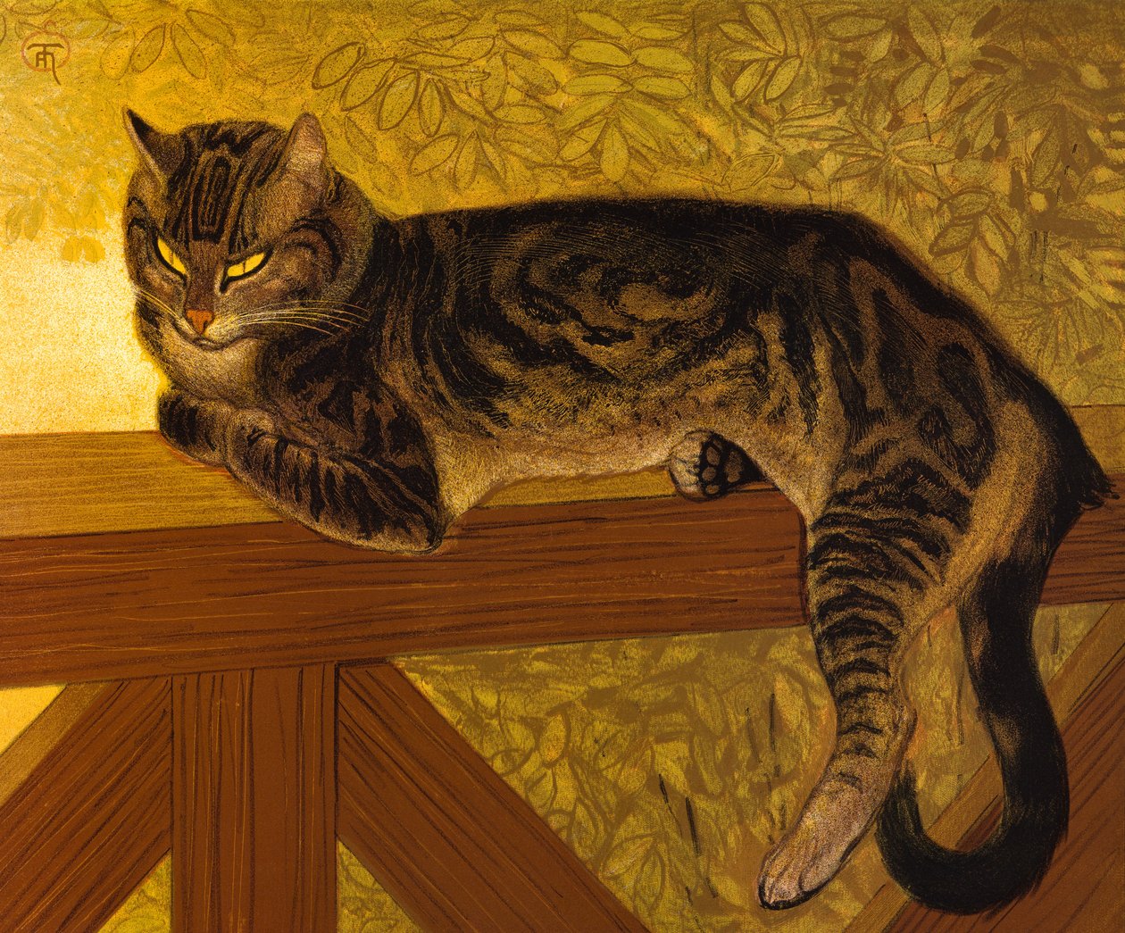 Été, chat sur une balustrade, 1909 - Théophile Alexandre Steinlen