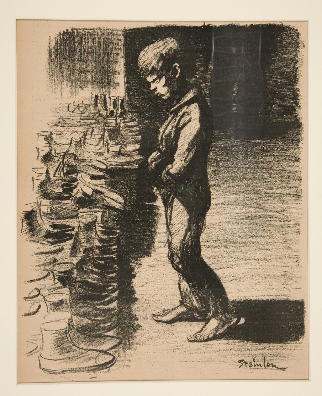 A propos de bottes (About Boots), cover for La Feuille no. 5, 31 December 1897 - Théophile Alexandre Steinlen