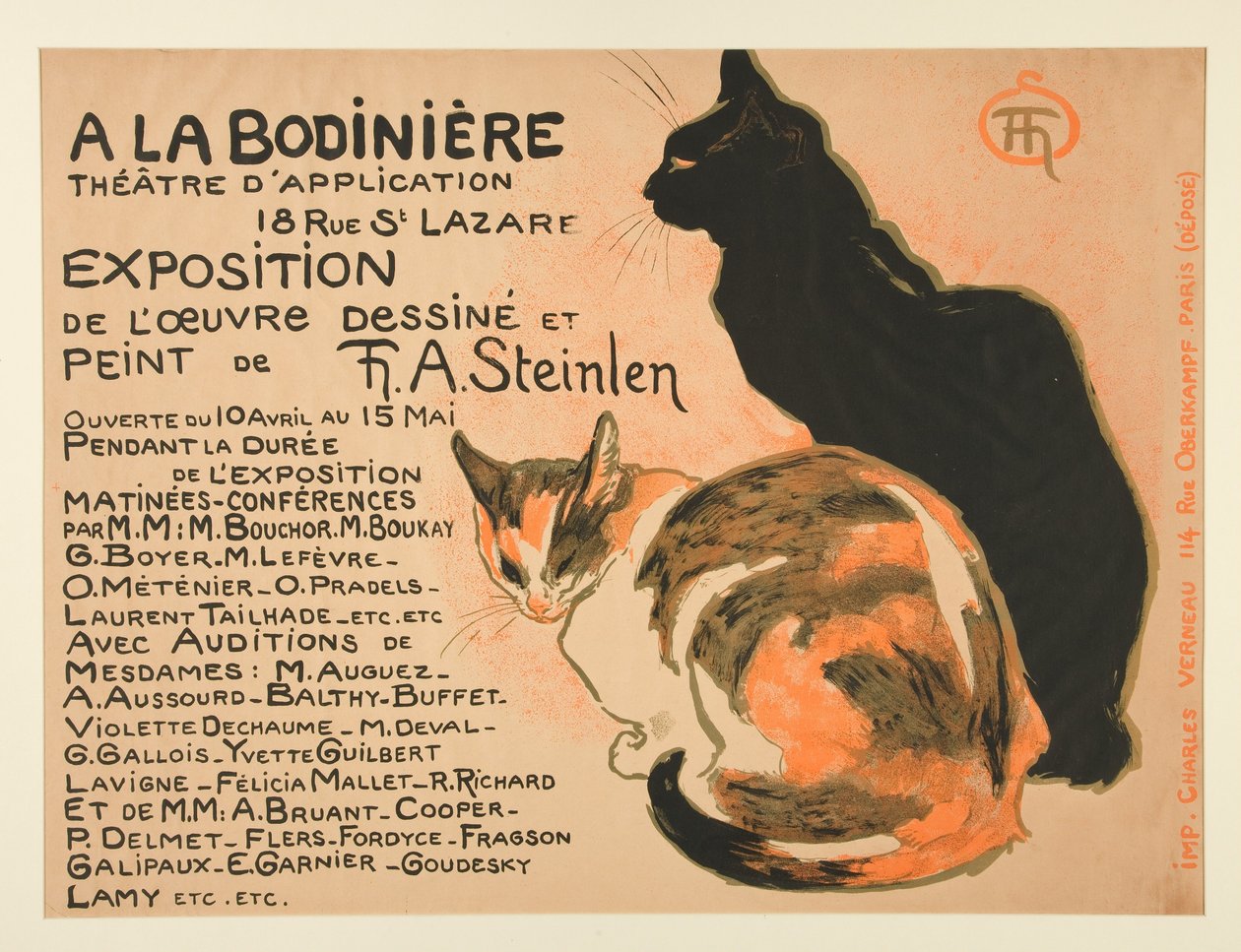 Ausstellung des gezeichneten und gemalten Werks von T. A. Steinlen - Théophile Alexandre Steinlen