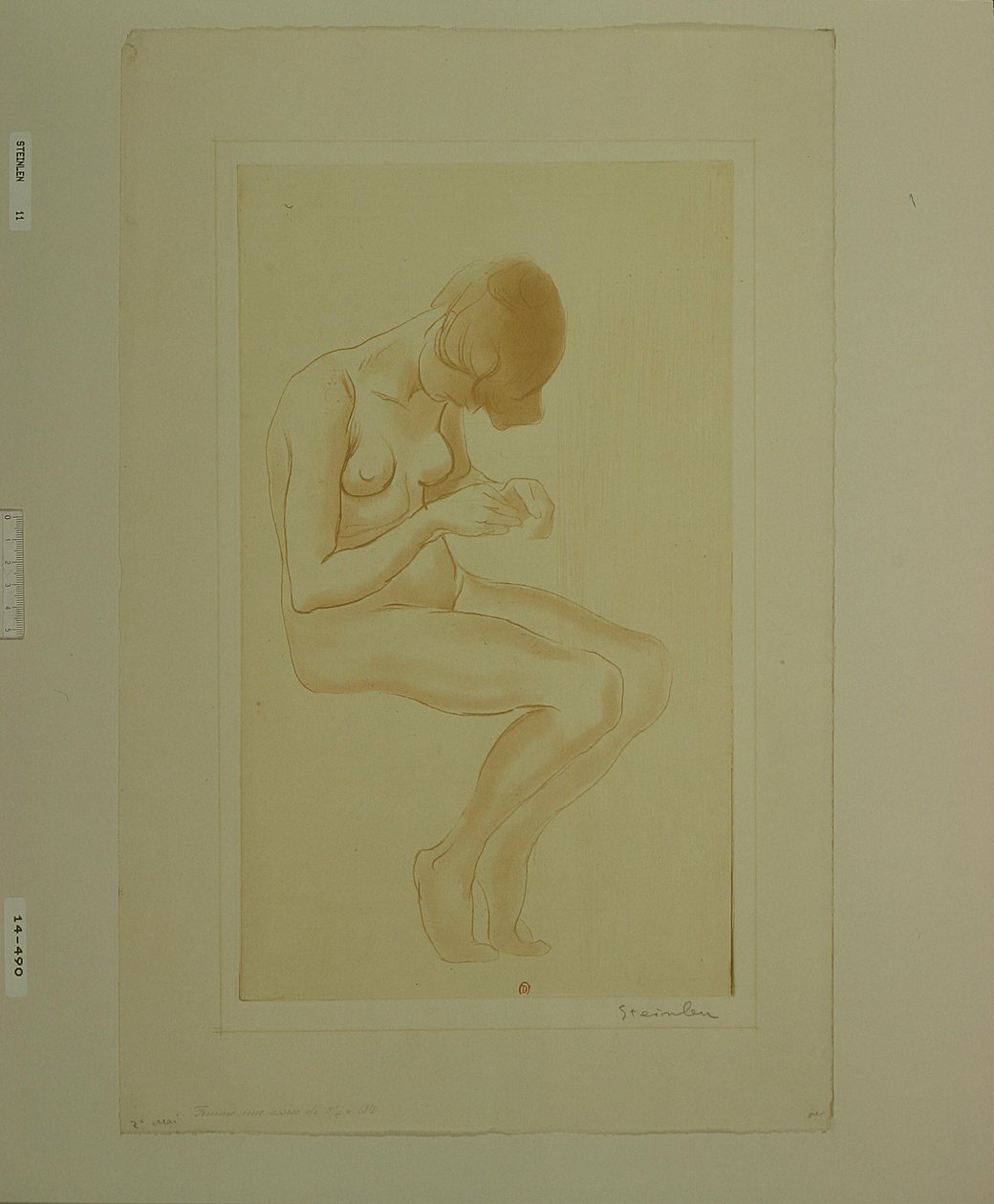[Femme se faisant les ongles (6ème grand nu)] - Théophile Alexandre Steinlen