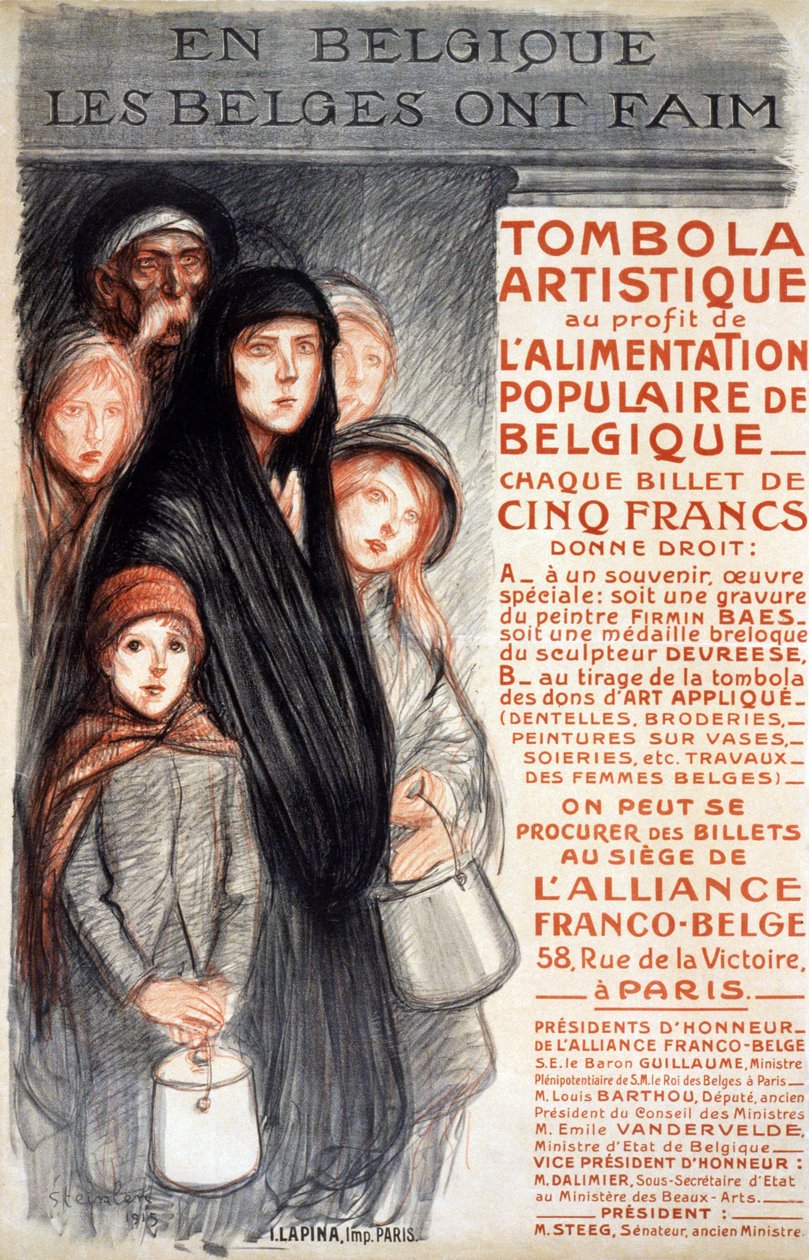 En Belgique, les Belges ont faim - Theophile Alexandre Steinlen