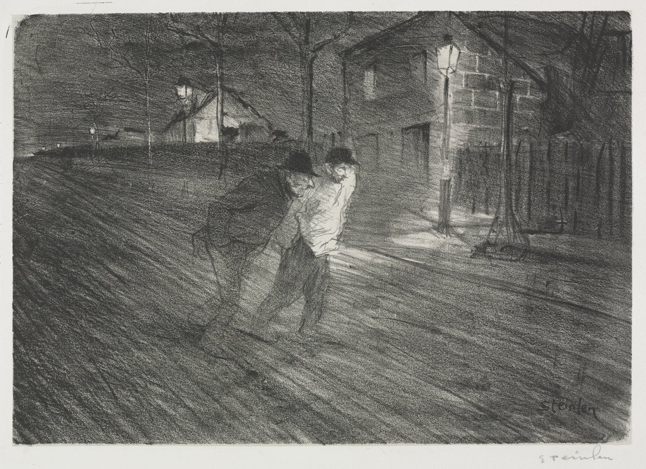 La Rue Coulaincourt - Théophile Alexandre Steinlen