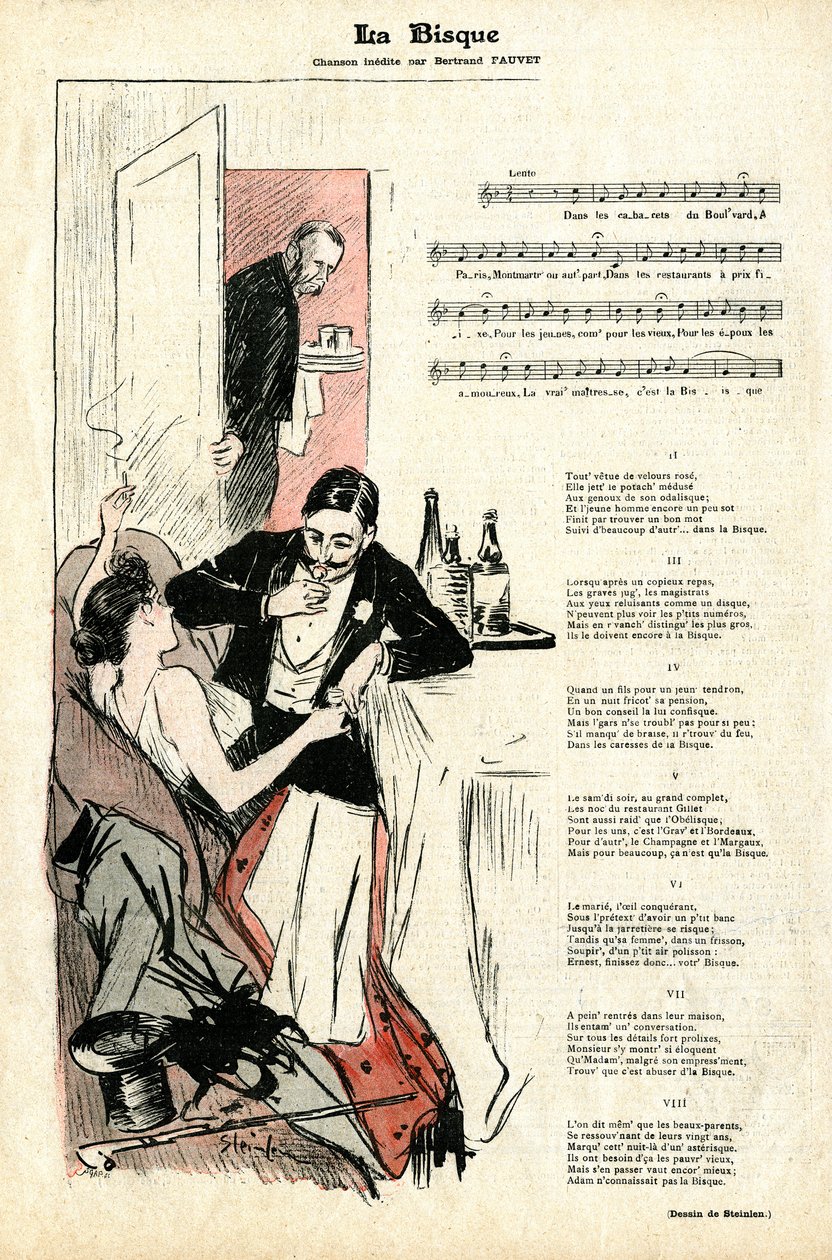 Dernière page de la revue Gil Blas n° 4 du 22 janvier - Théophile Alexandre Steinlen