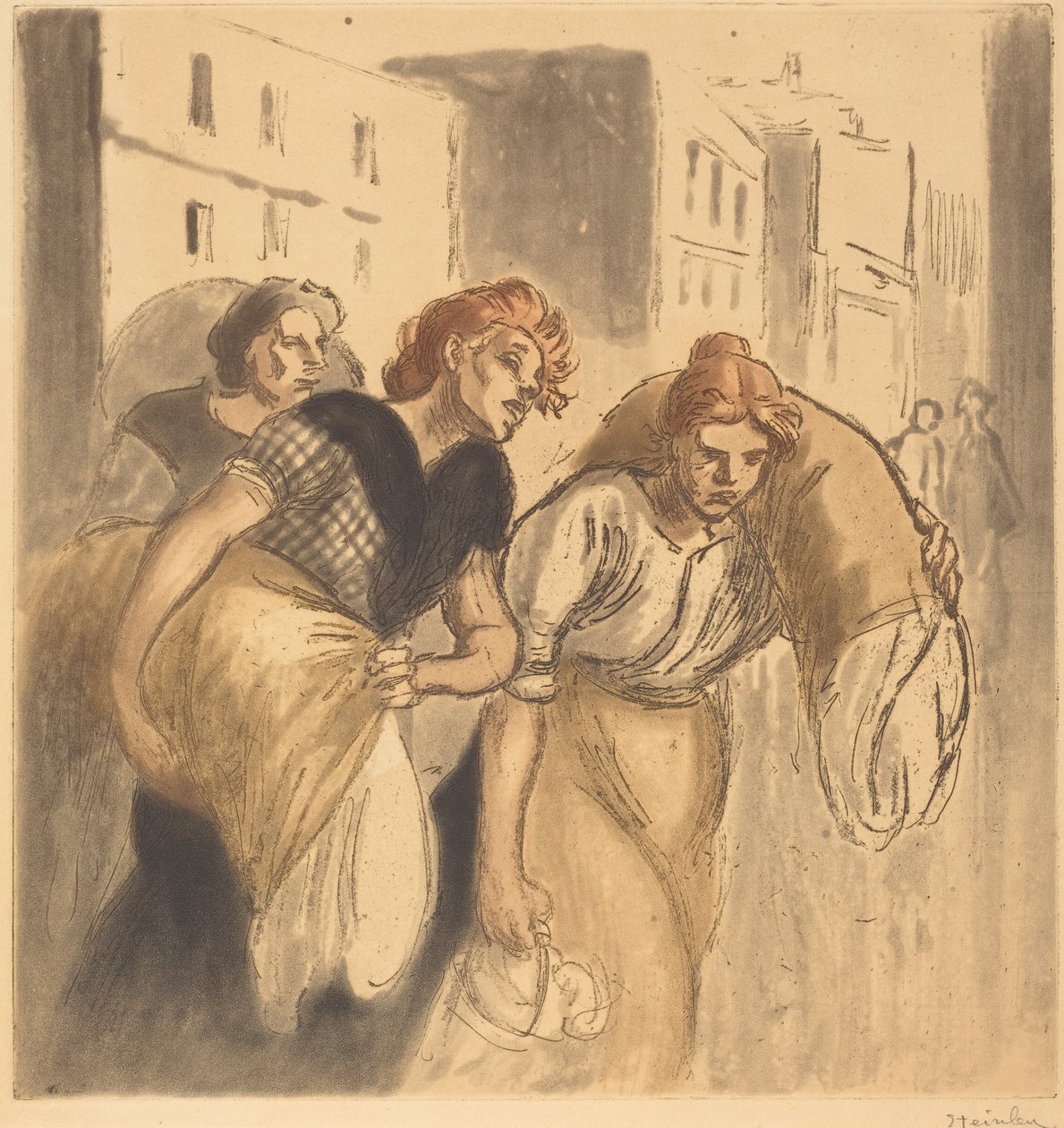 Retour de la laverie - Théophile Alexandre Steinlen