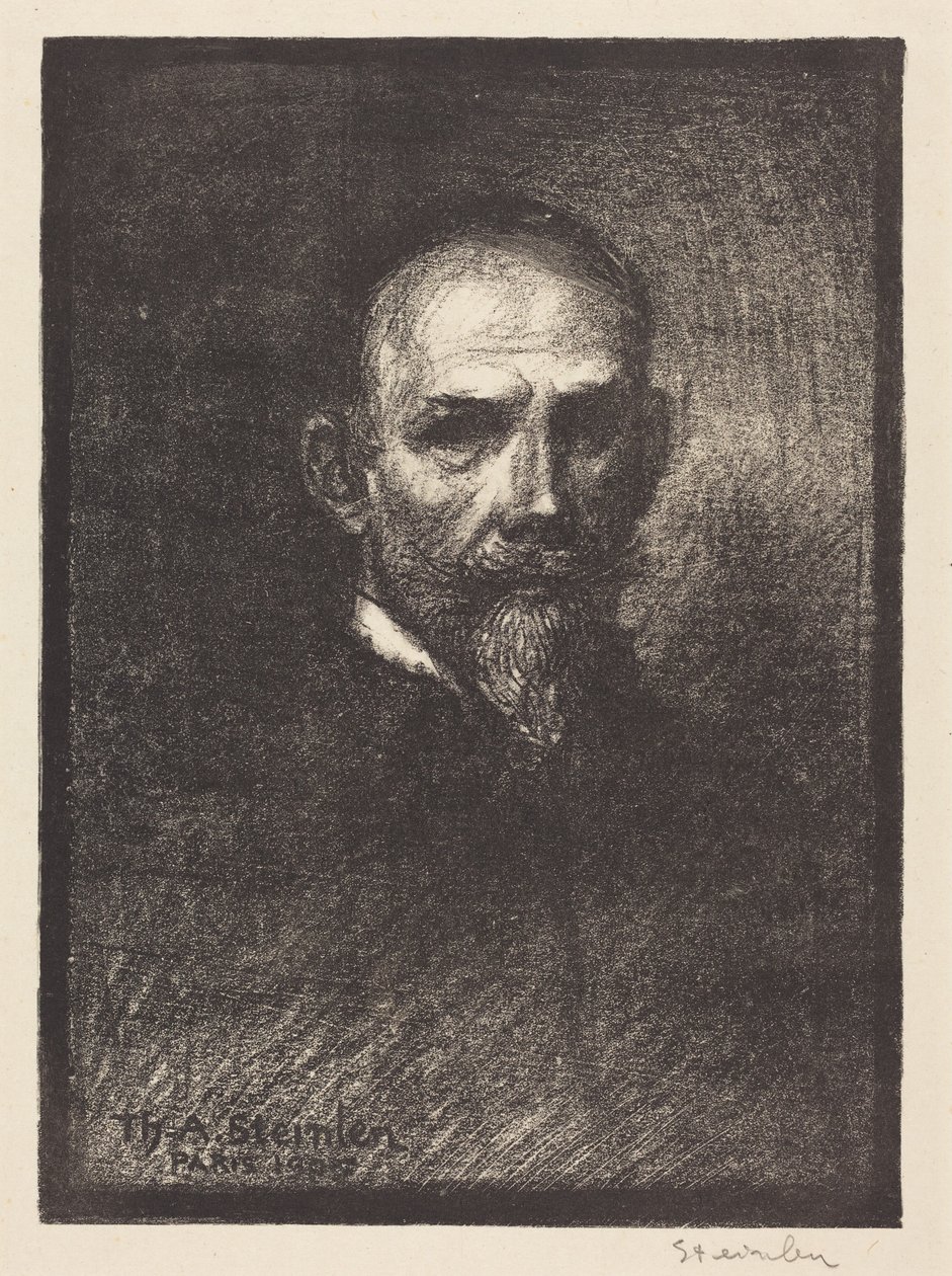Self-Portrait (Steinlen de face, tete droite) - Théophile Alexandre Steinlen