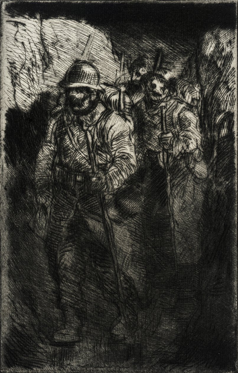 Soldats marchant - Théophile Alexandre Steinlen