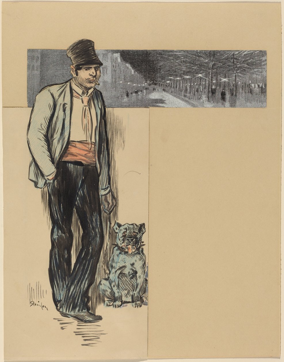 Vers le village - Théophile Alexandre Steinlen