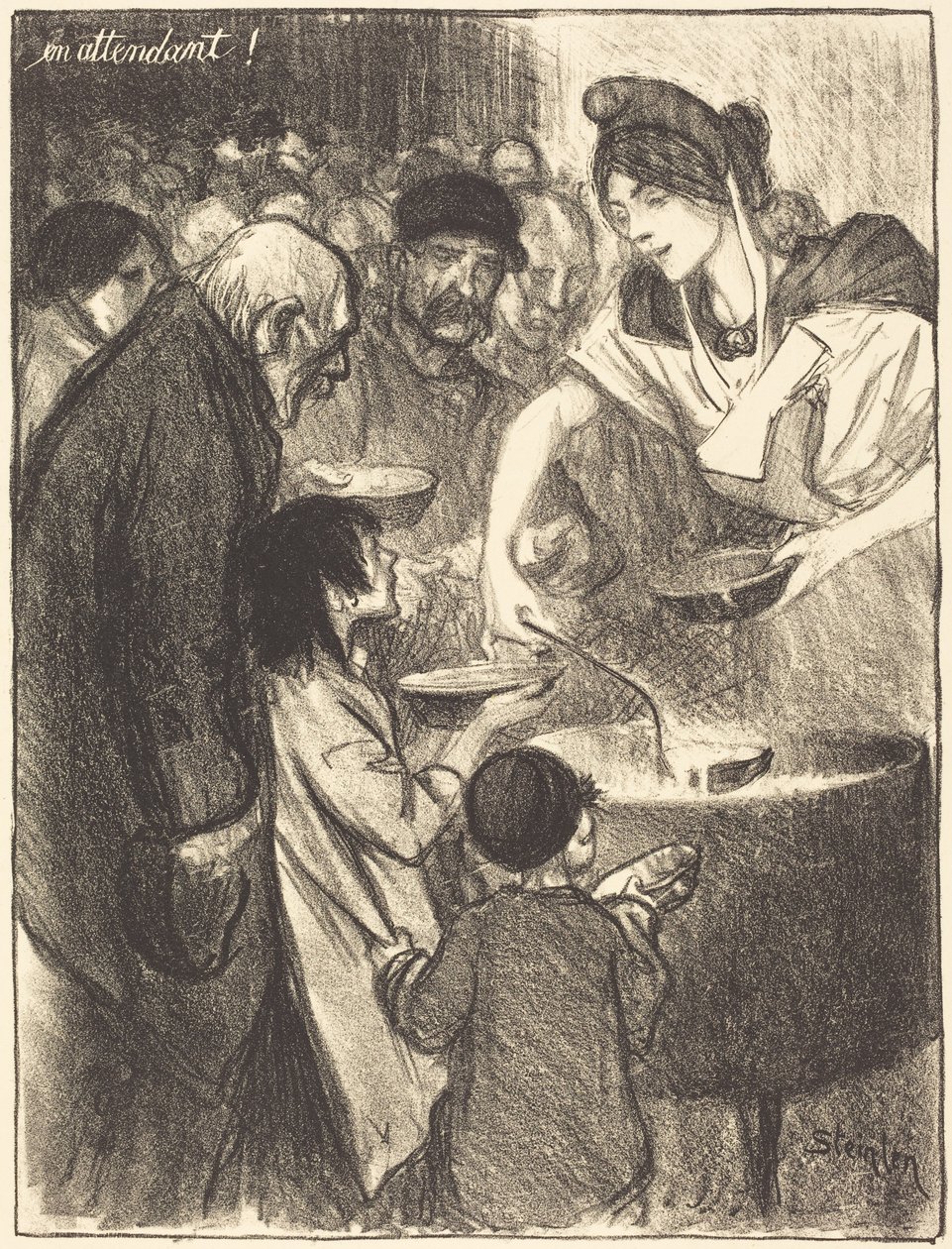 En attendant - Théophile Alexandre Steinlen