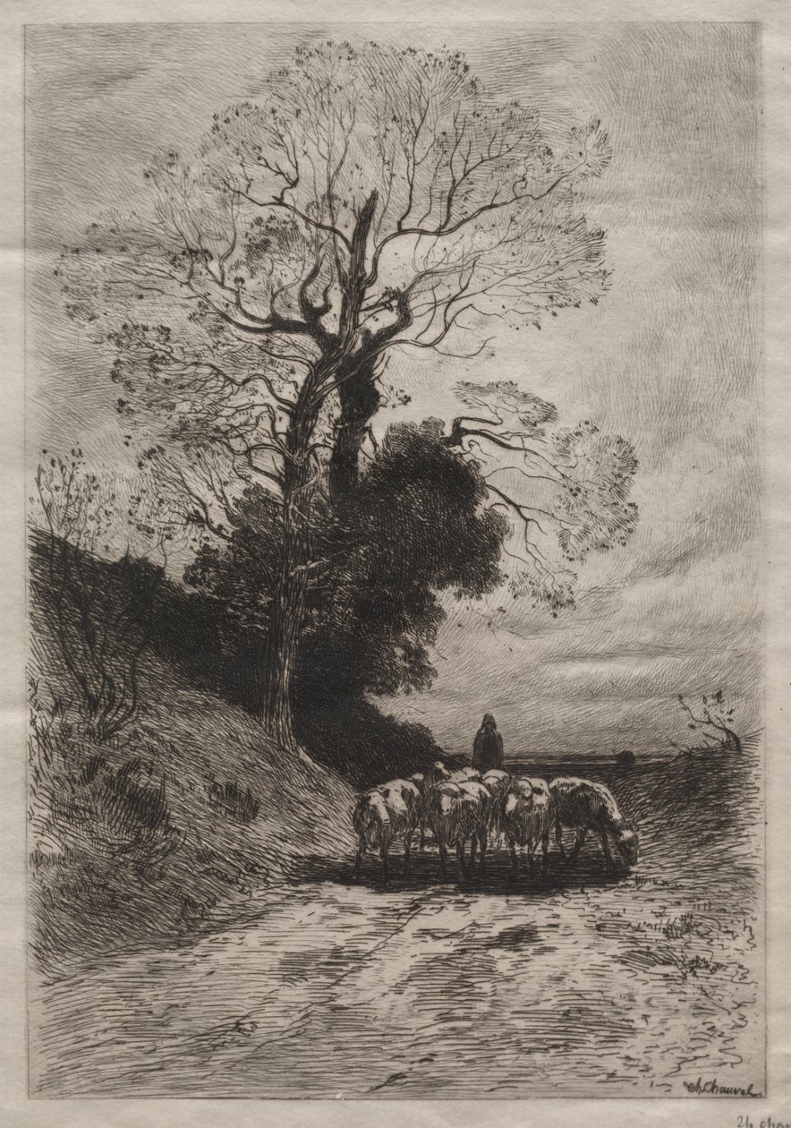Retour du troupeau - Theophile Narcisse Chauvel