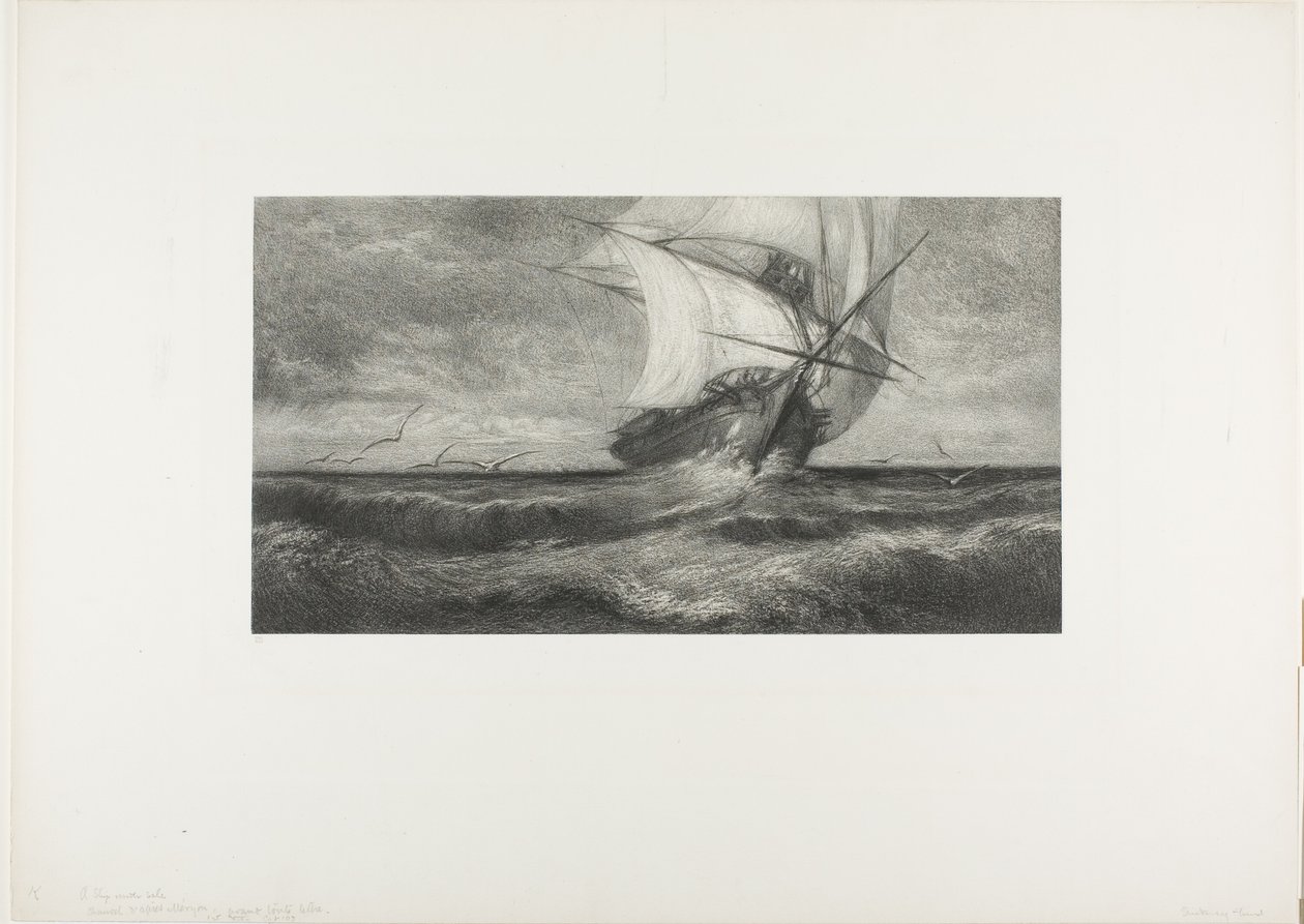 Le navire fantôme - Theophile Narcisse Chauvel