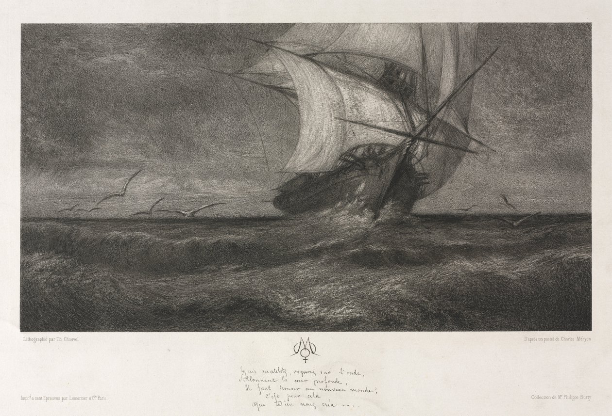Le navire fantôme, ou Sur les vagues - Theophile Narcisse Chauvel