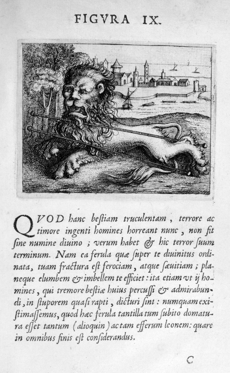 Figure de prophétie IX de Prognosticatio Eximii Doctoris Paracelsi, 1536 - Theophrastus Bombastus von Hohenheim Paracelsus