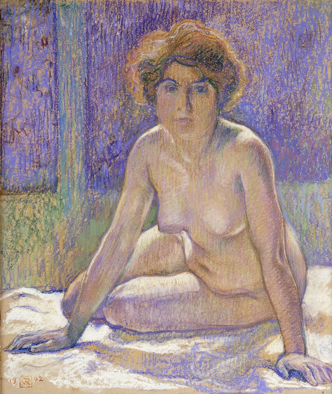 Femme nue assise, vers 1912 - Théo van Rysselberghe