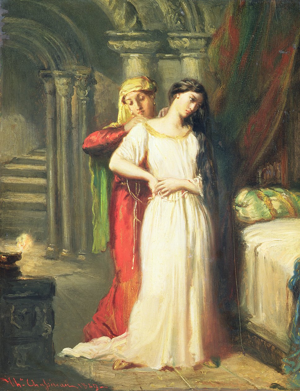 Desdémone se retirant dans son lit, 1849 - Théodore Chassériau