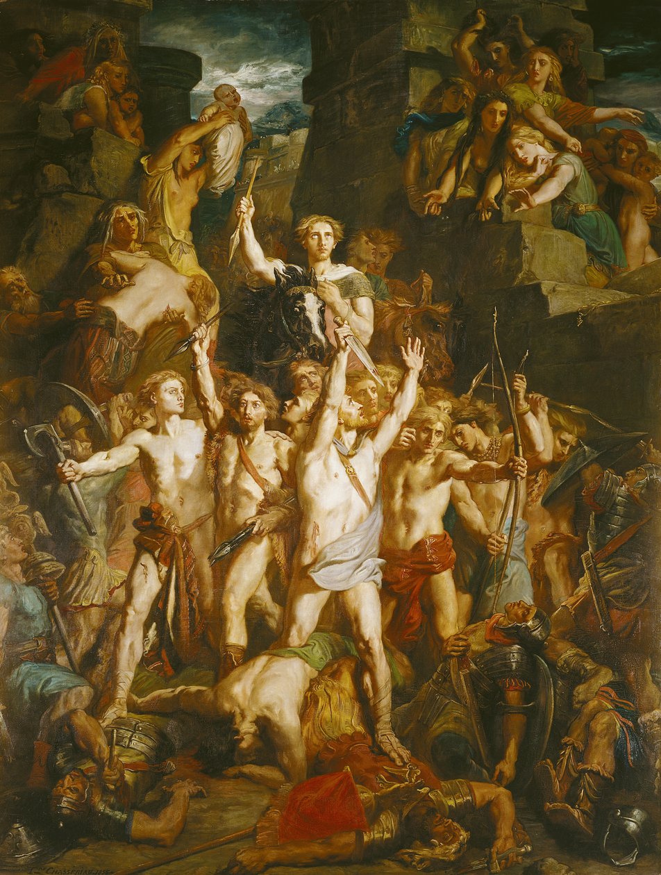 La Défense de la Gaule, 1855 - Théodore Chassériau