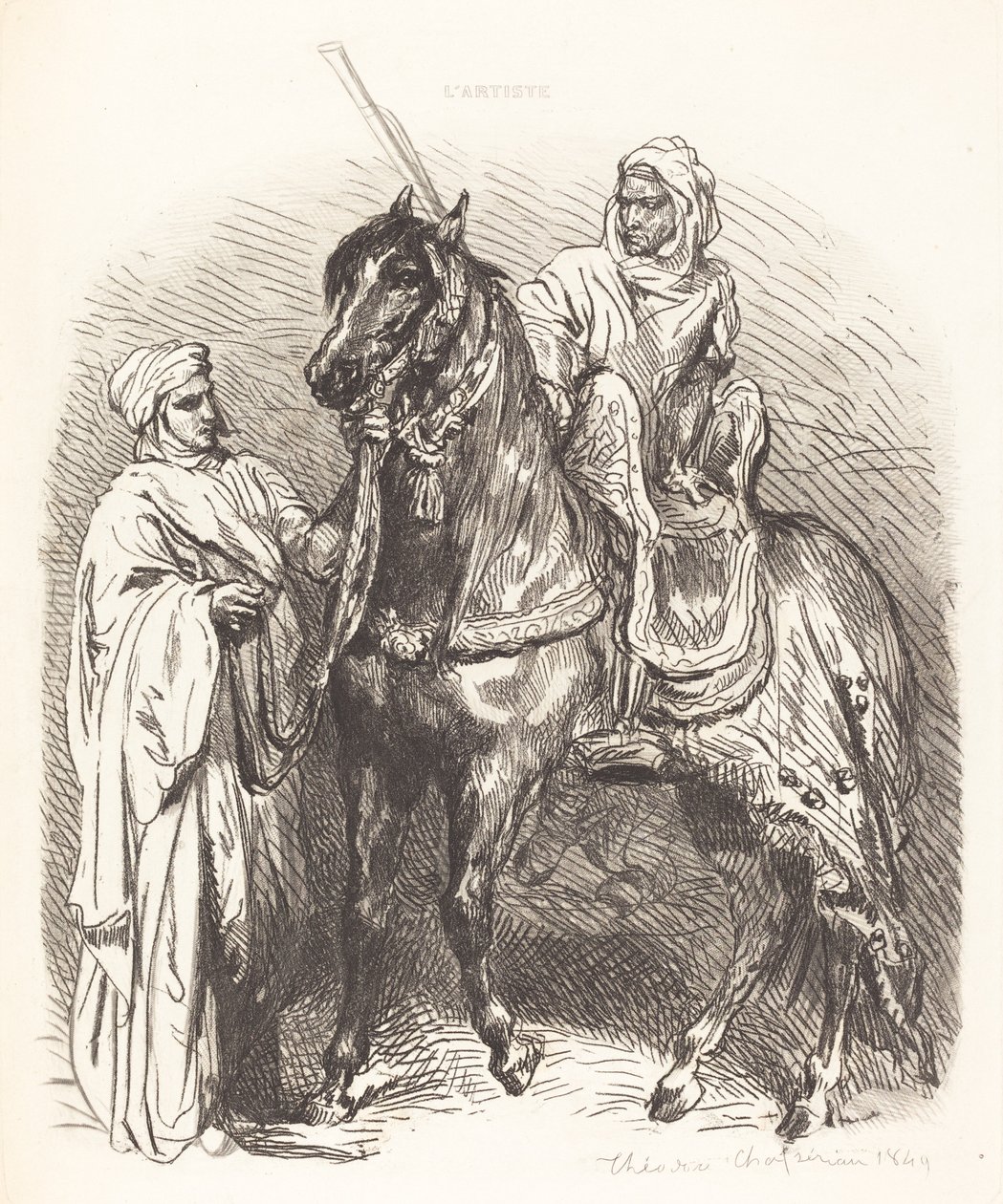 Arabe montant - Théodore Chassériau