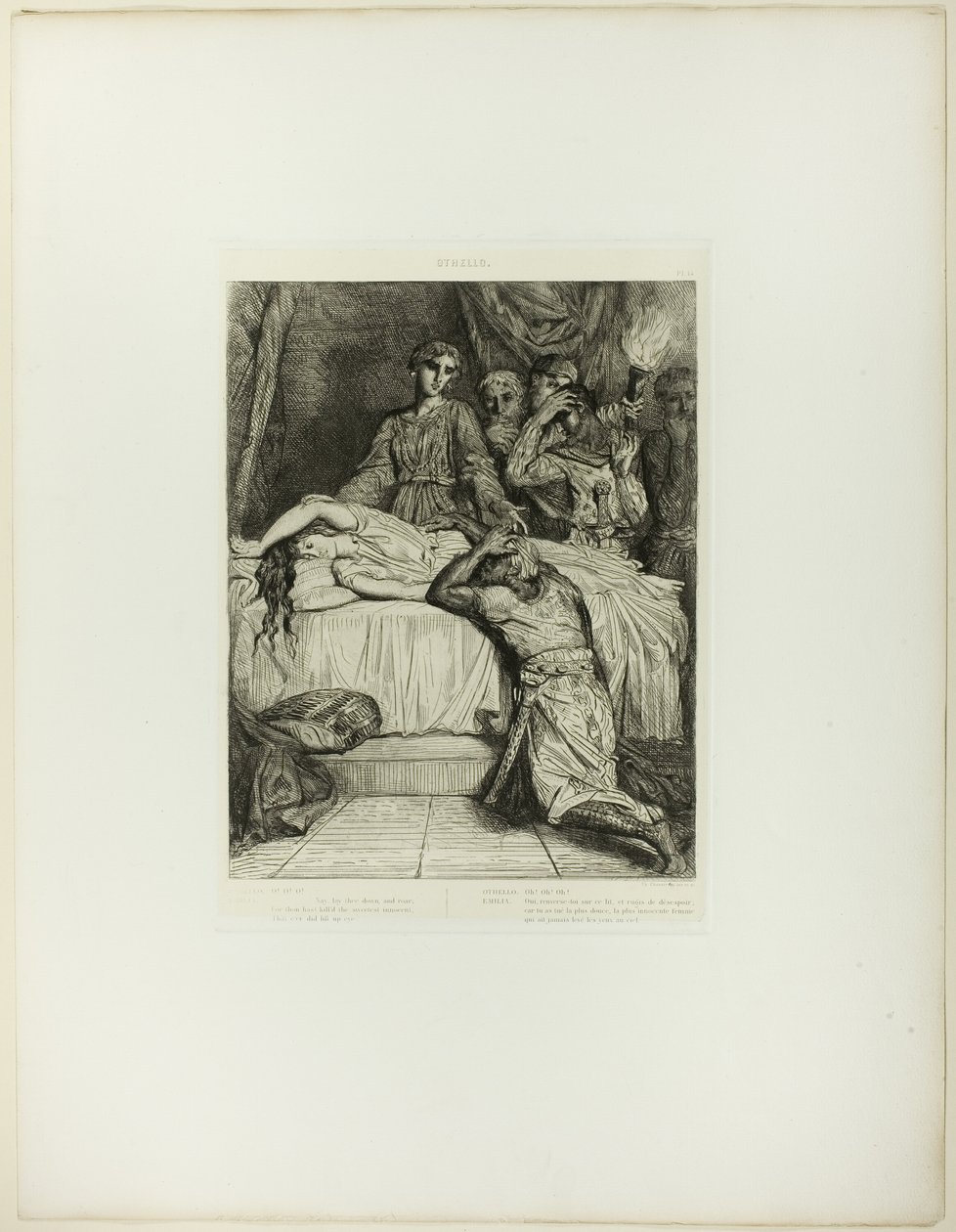 Oh! Oh! Oh!, planche quatorze de Othello - Théodore Chassériau