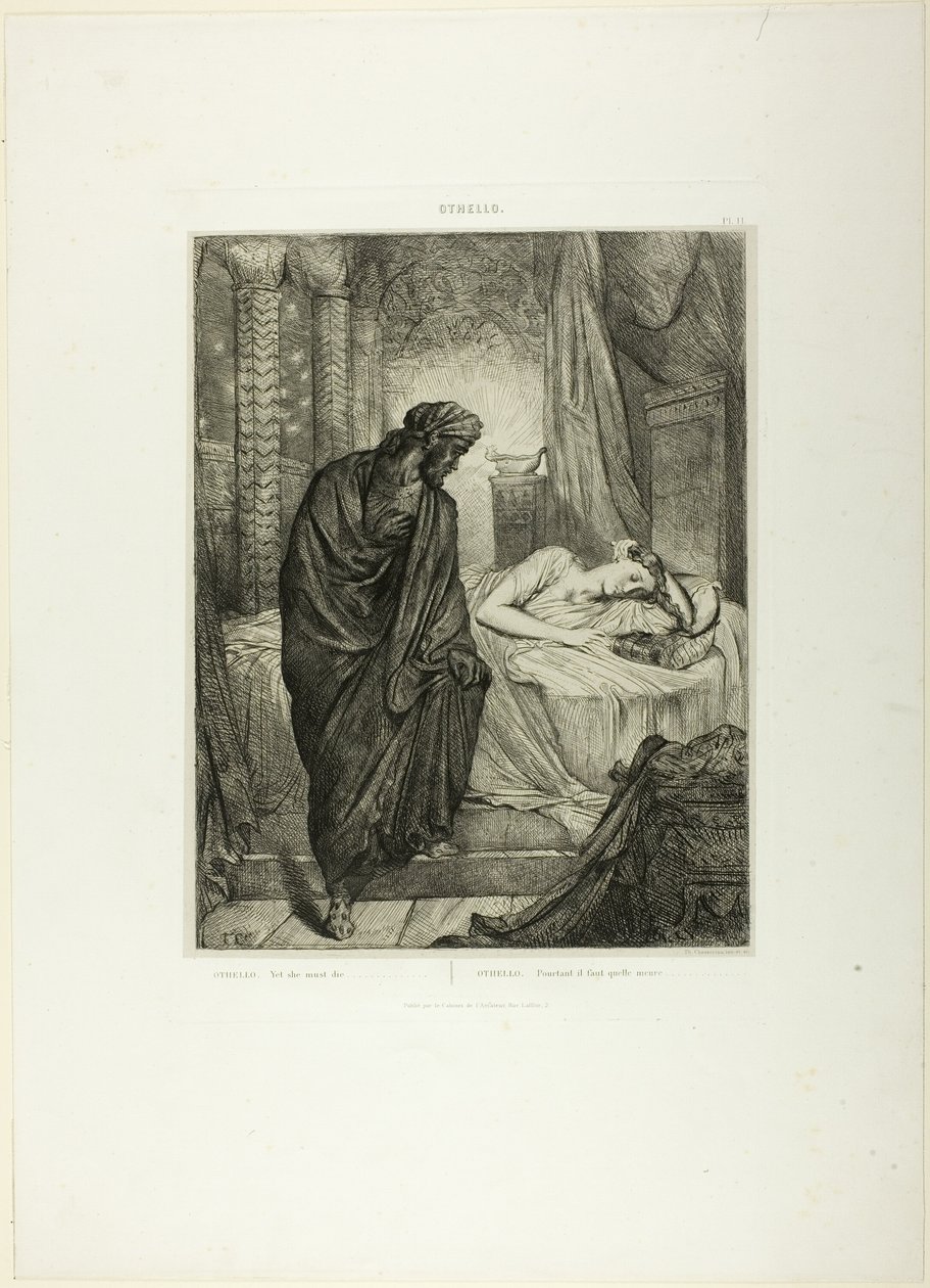 Pourtant elle doit mourir, planche onze de Othello - Théodore Chassériau