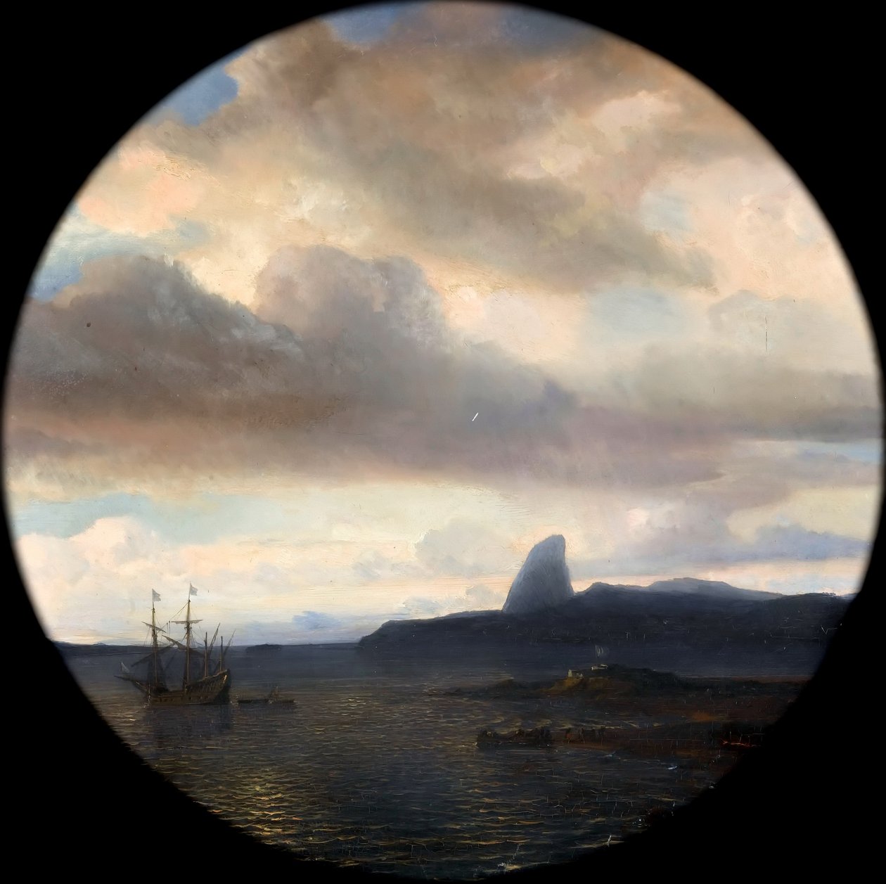 Villegagnon entrant dans la baie de Rio de Janeiro le 10 novembre 1555 - Jean Antoine Theodore Gudin