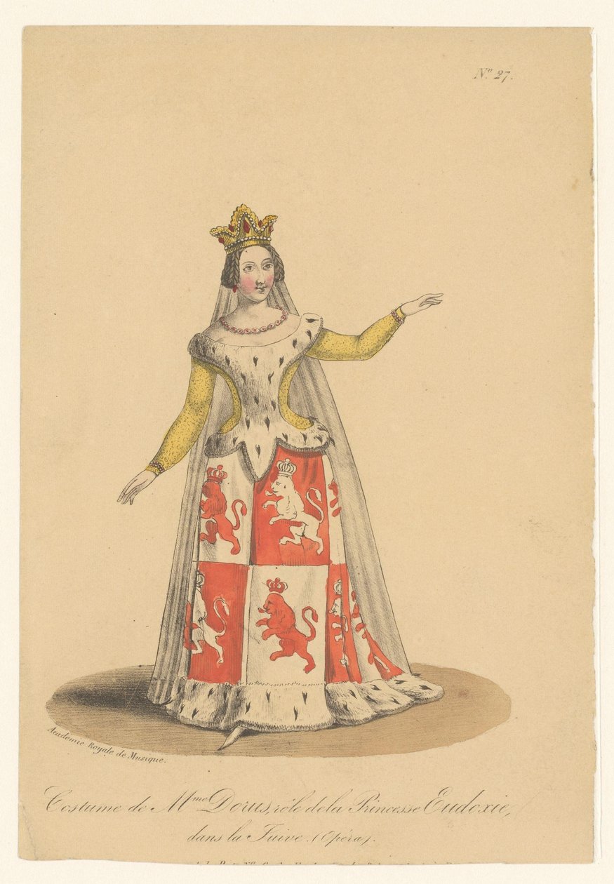 Julie Dorus-Gras dans le rôle de la princesse Eudoxie dans l