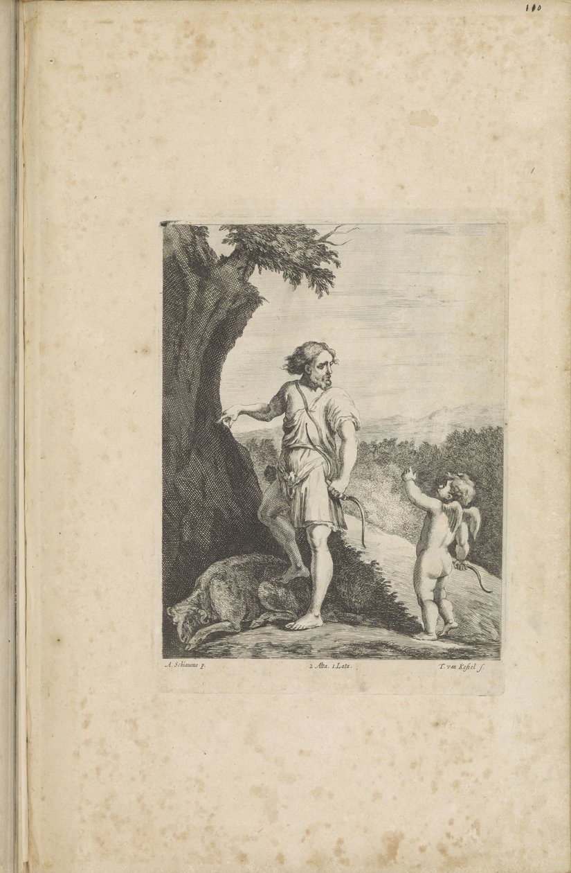 Apollon et Amour - Théodorus van Kessel