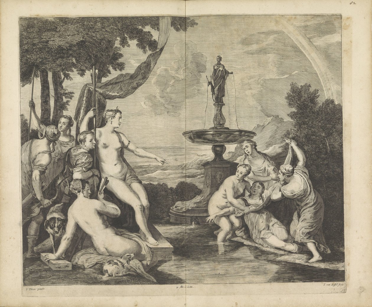 Diane découvre la grossesse de Callisto - Théodorus van Kessel