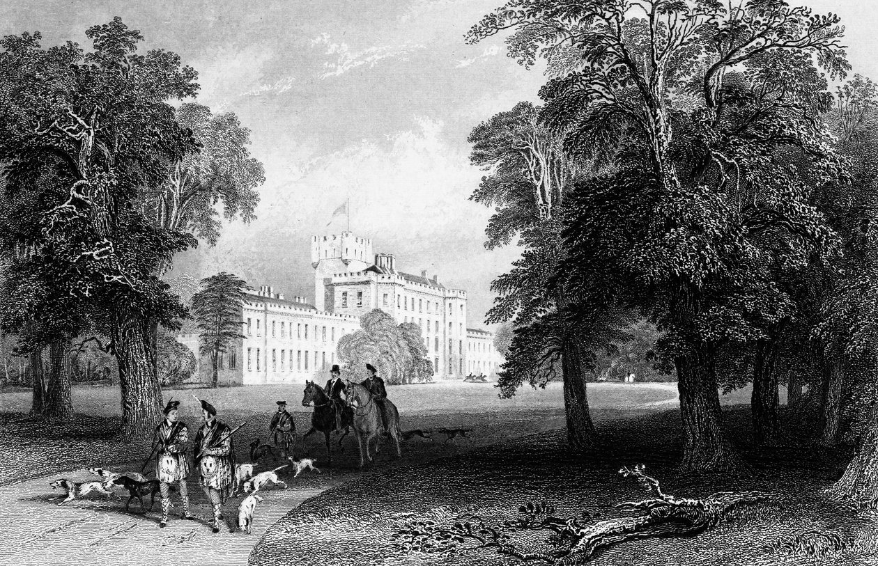 Château Gordon, gravé par Robert Sands, 1837 - Thomas Allom