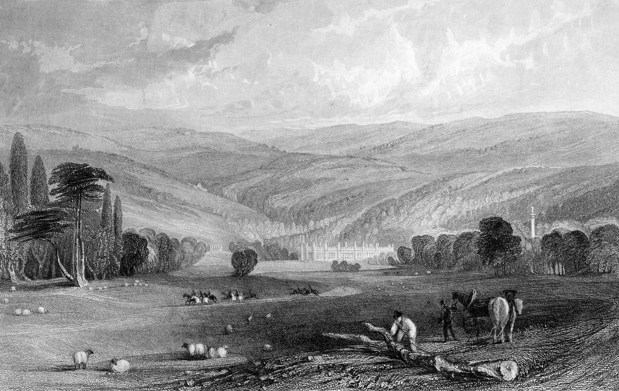Gibside, Comté de Durham, 1835 - Thomas Allom