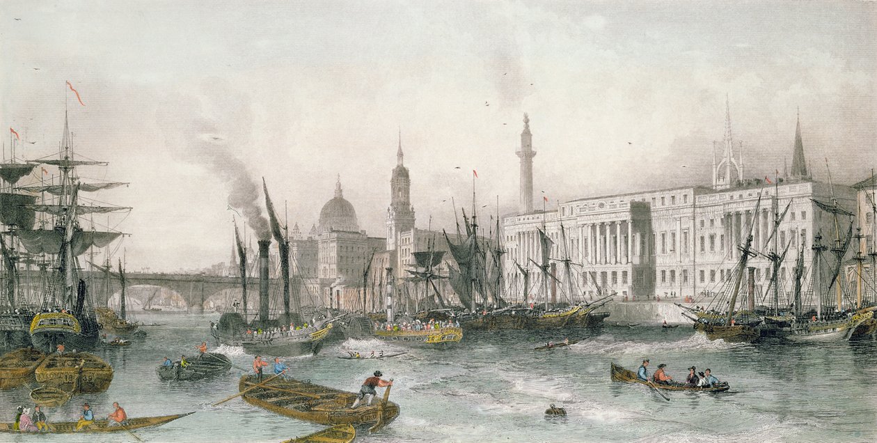Le port de Londres - Thomas Allom