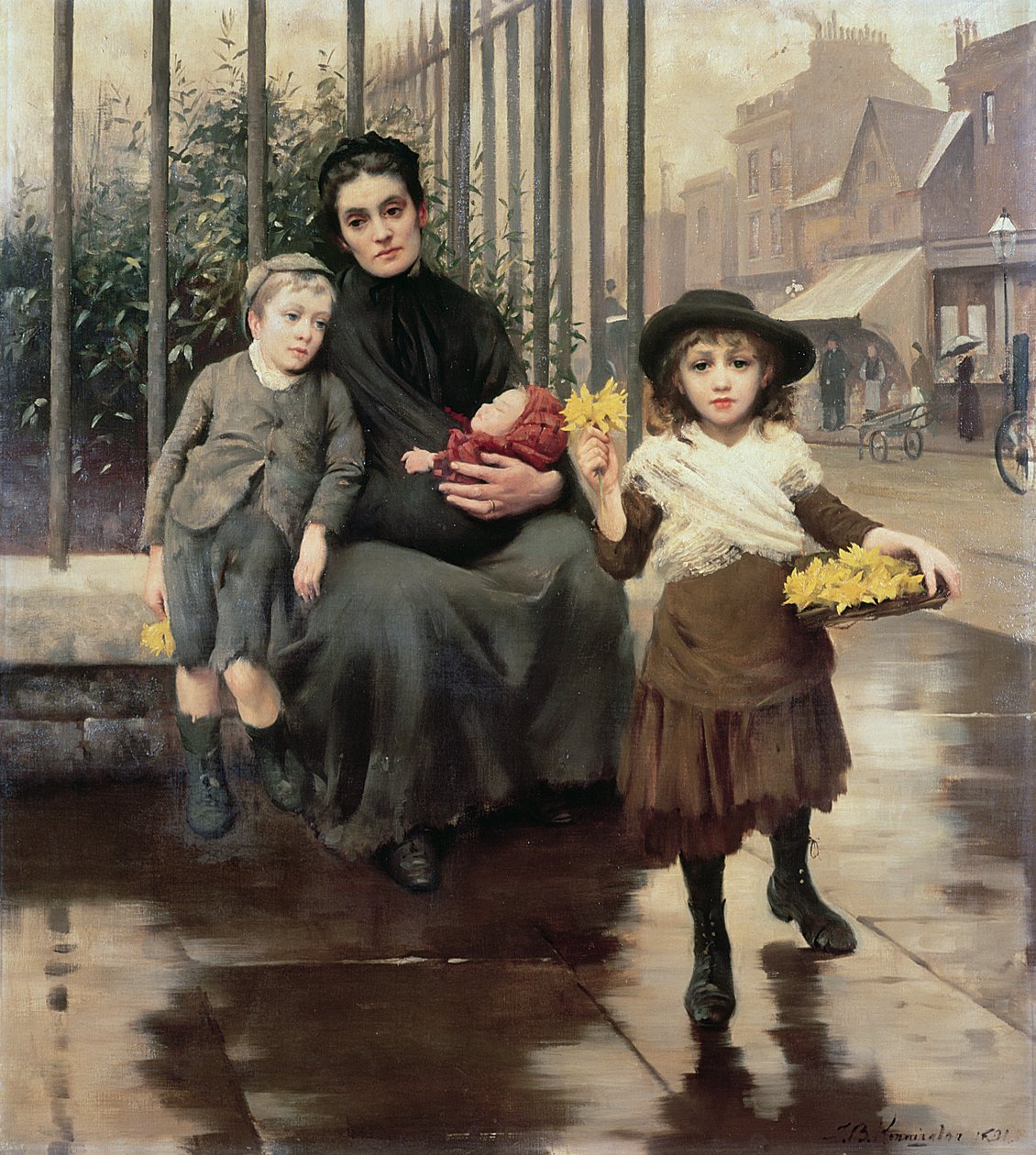 La pincée de pauvreté, 1891 - Thomas Benjamin Kennington