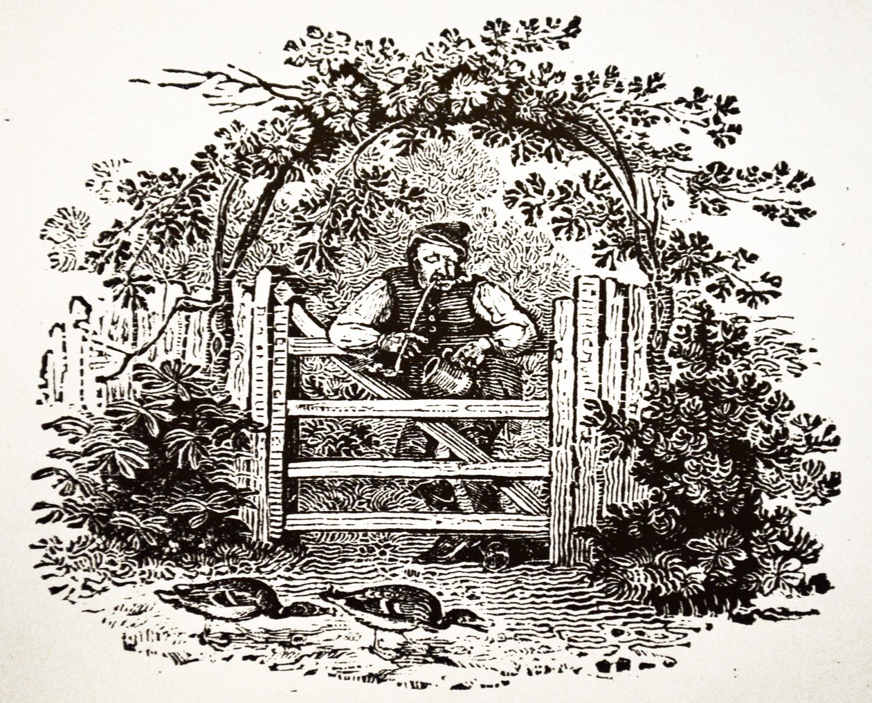 Paysans fumant une pipe, 1804 - Thomas Bewick