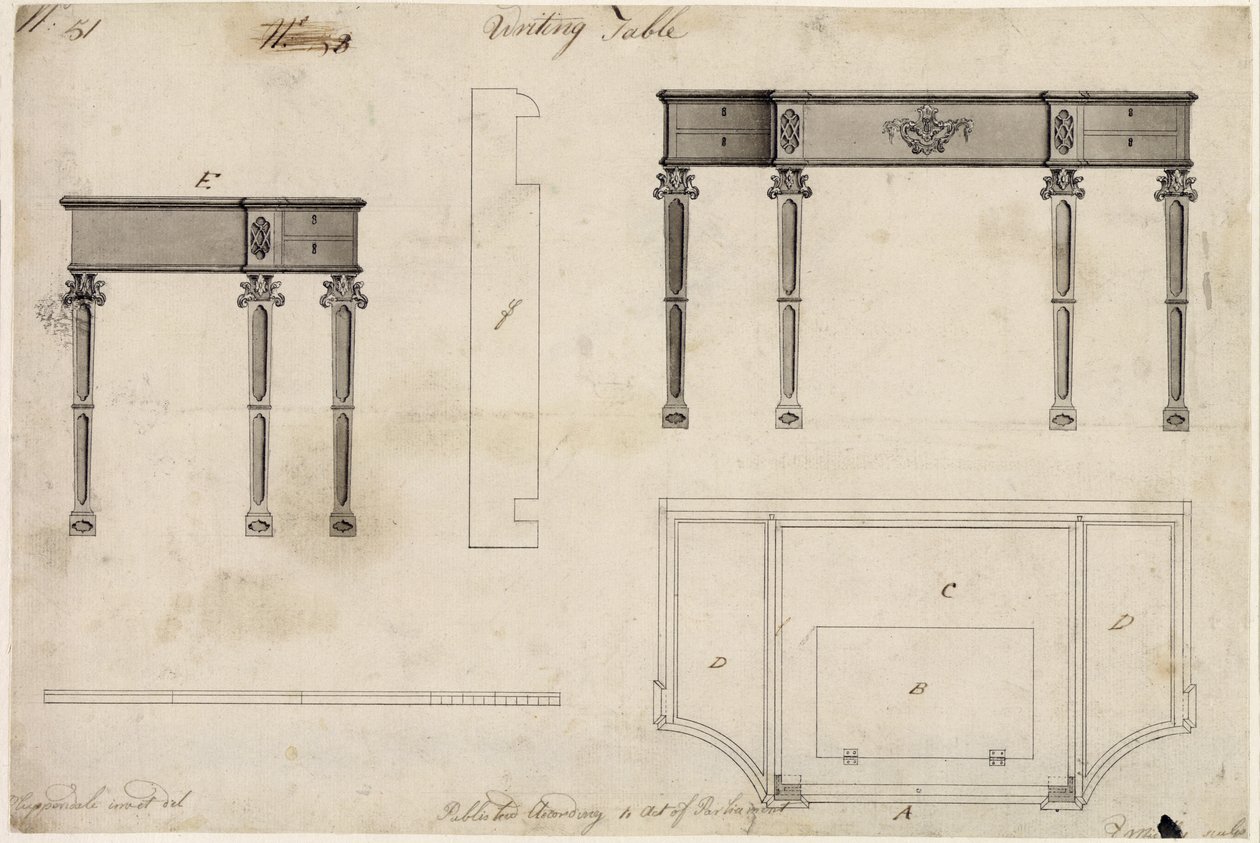 Conception pour une table d